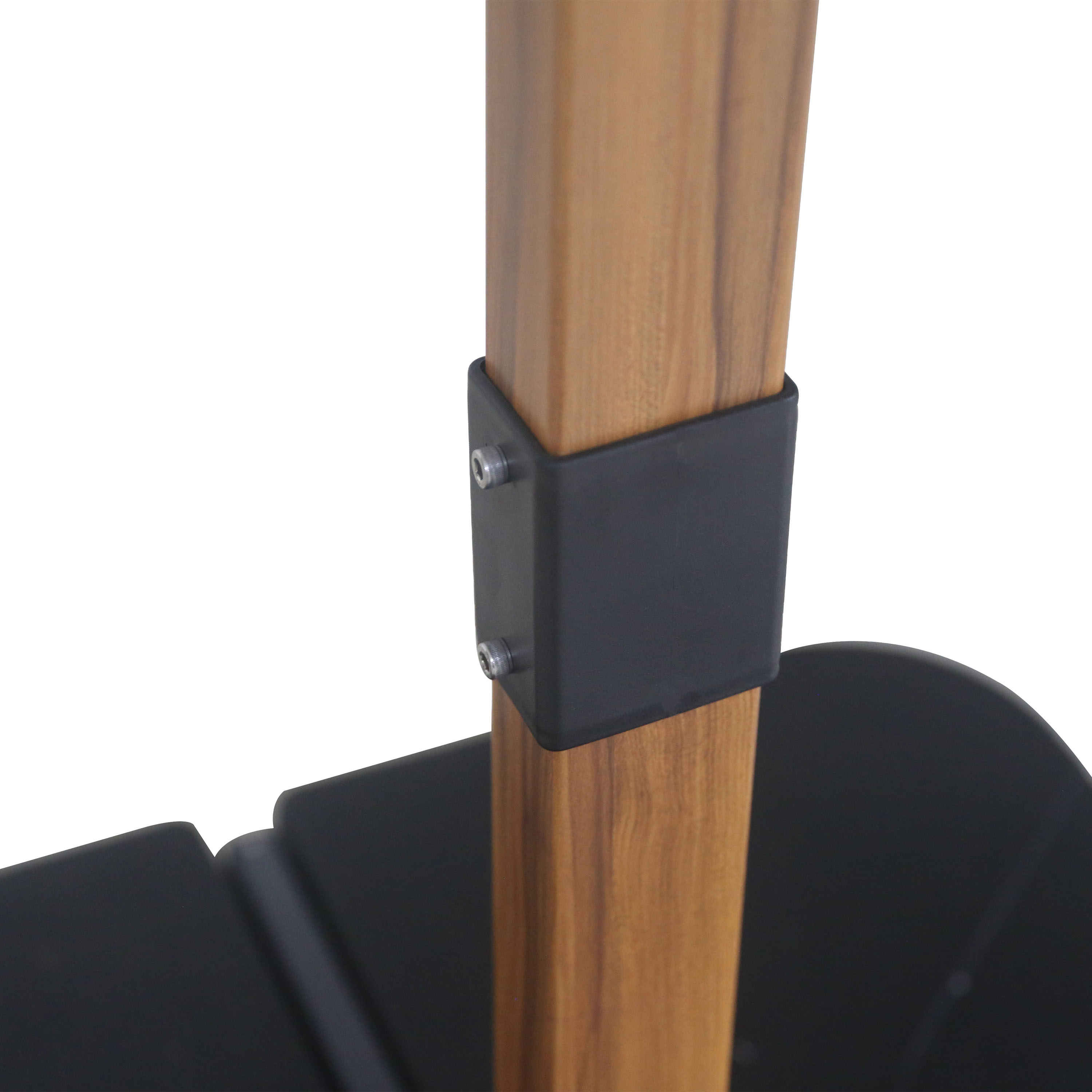 AXI Alina Cantilever Parasol 300x300cm Wood-look/Grey