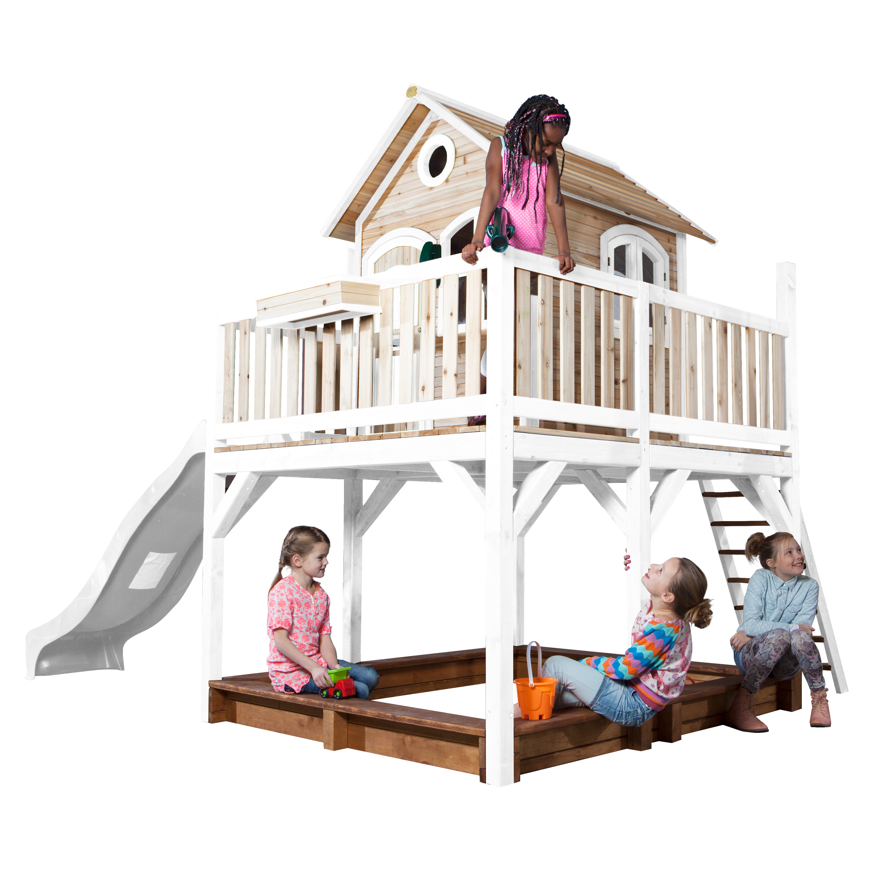 AXI Liam Playhouse Brown/White - White Slide