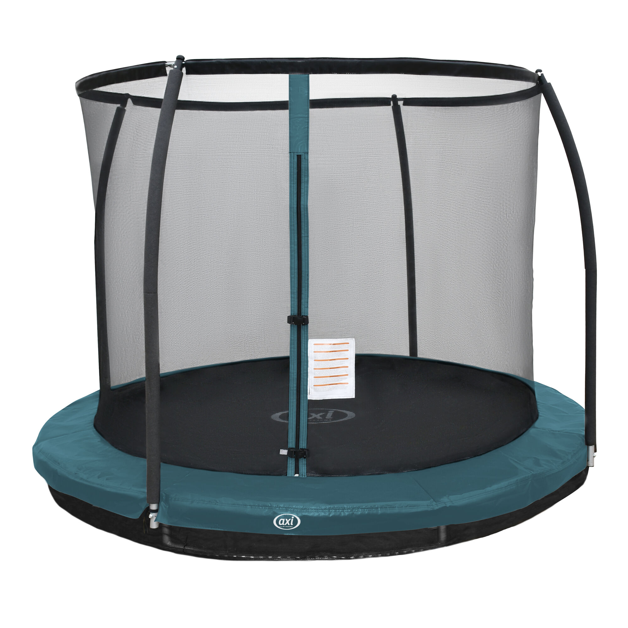 AXI Boston Trampoline met veiligheidsnet 244 cm Green - Inground & Onground op palen Rond 8ft