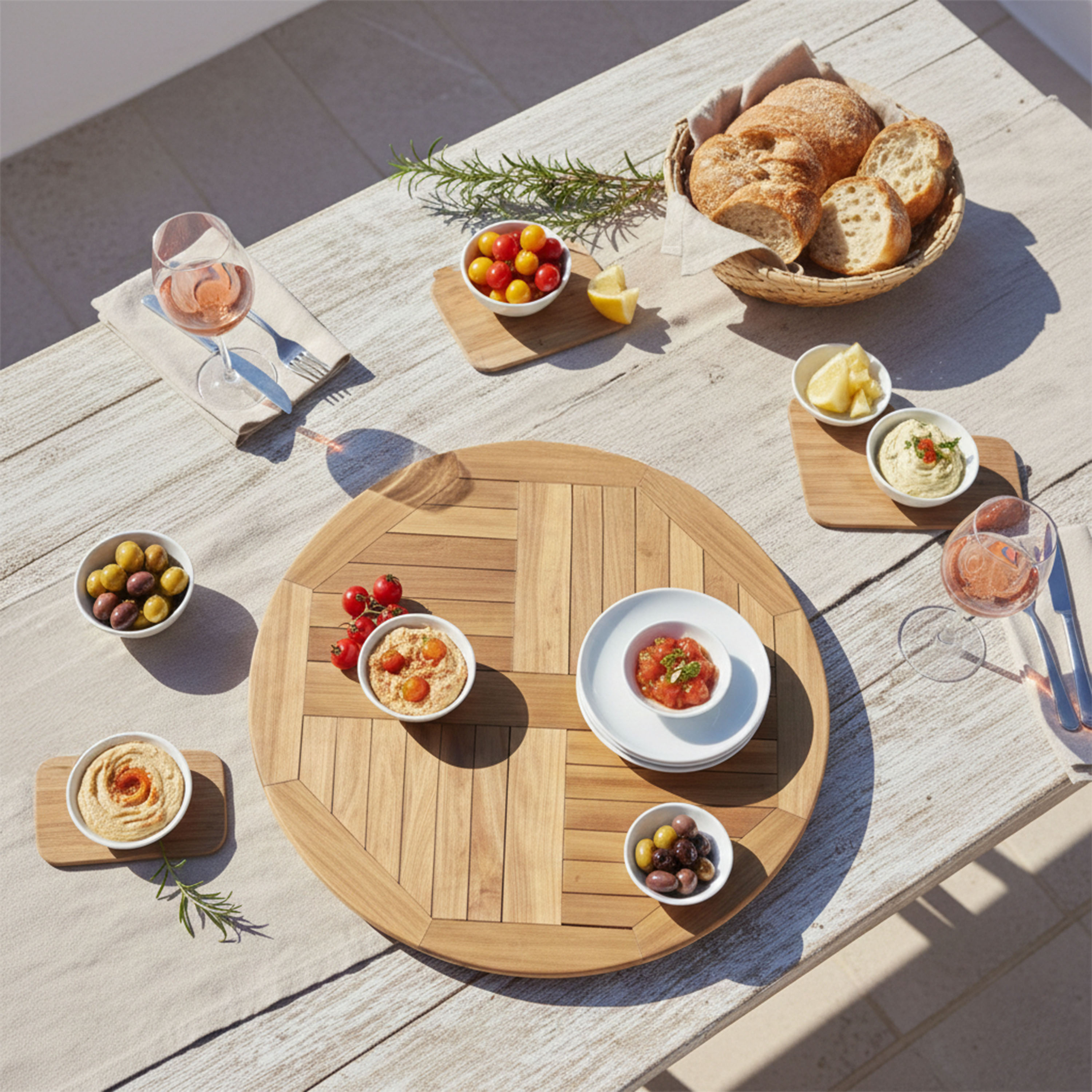 AXI Sari Teak Lazy Susan Ø 80 cm