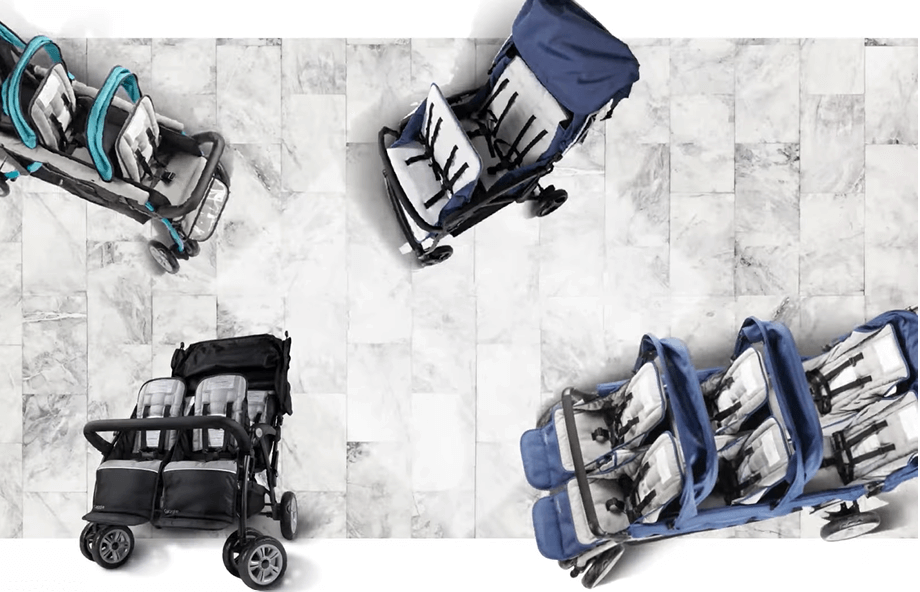 Gaggle Compass 4x4 quad klapvogn / buggy til 4 børn i sort Gaggle Compass 4x4 quad klapvogn / buggy til 4 børn i sort