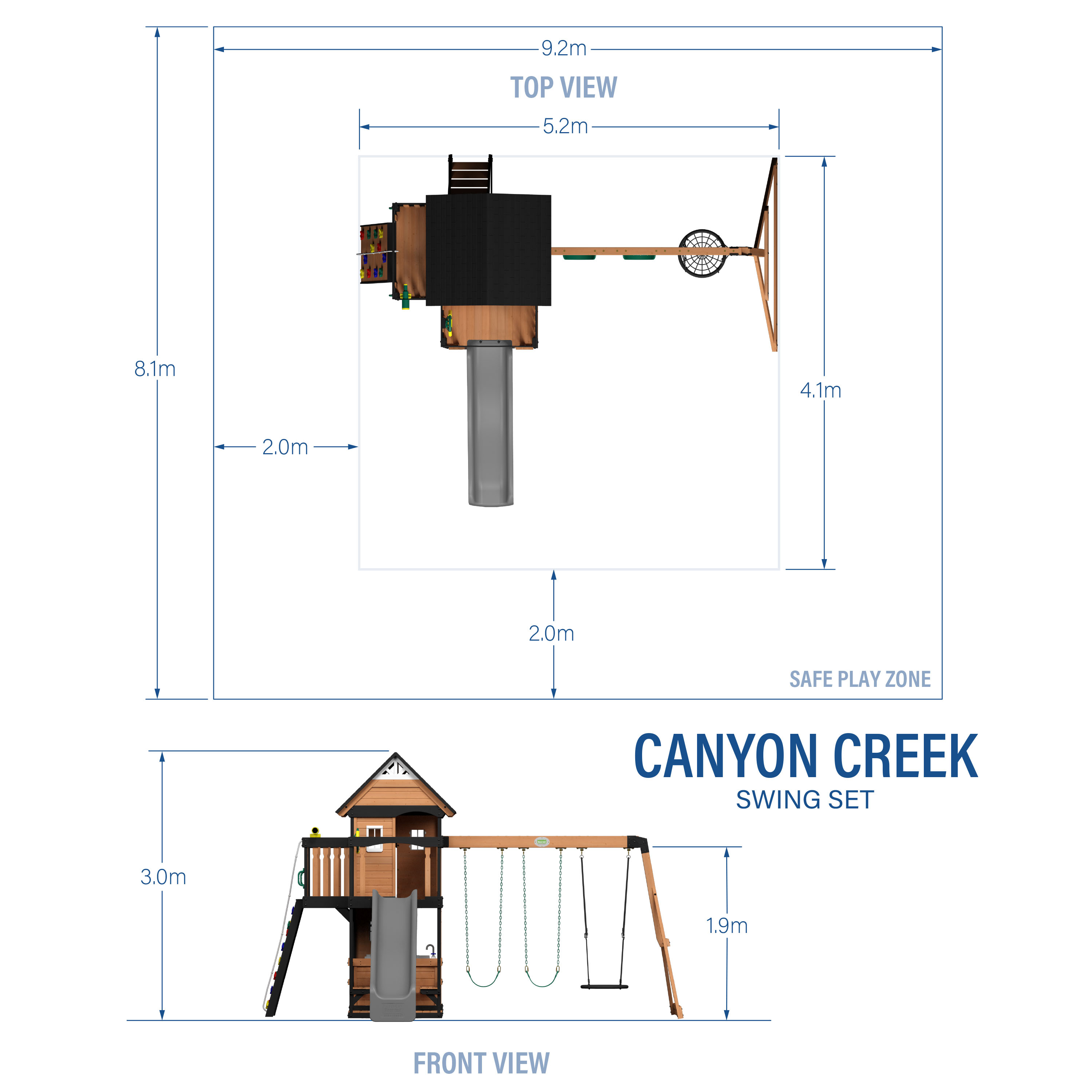 Backyard Discovery Canyon Creek Climbing Frame