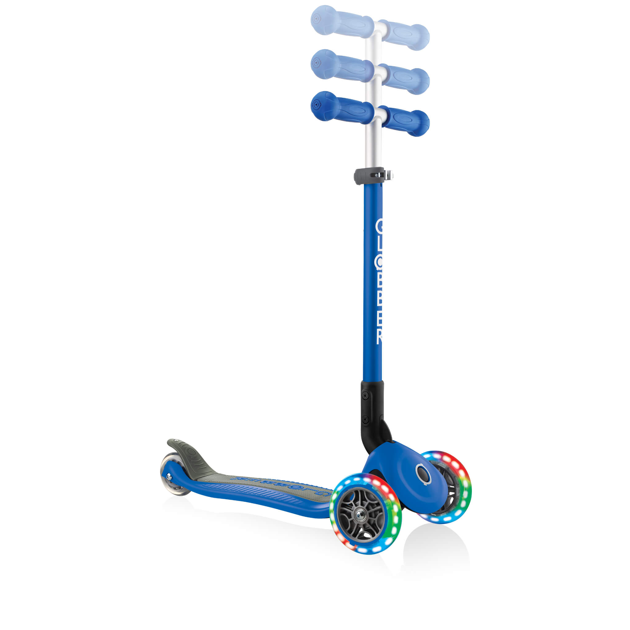 Globber Primo Foldable Lights Step Blauw