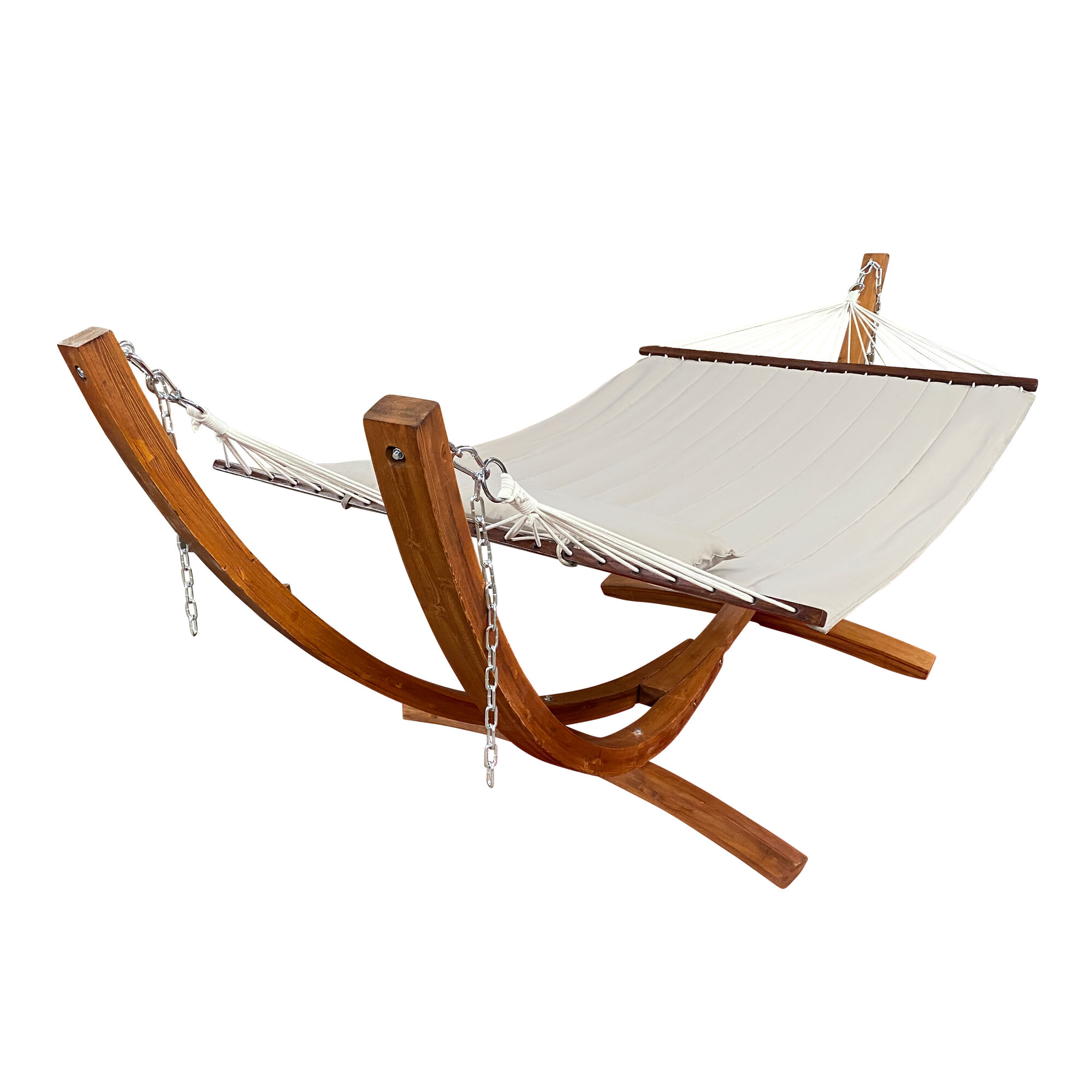 AXI Hawaii Hangmat set - Beige hangmat met houten frame-8720365060878 AXI Hawaii Hangmat set - Beige hangmat met houten frame
