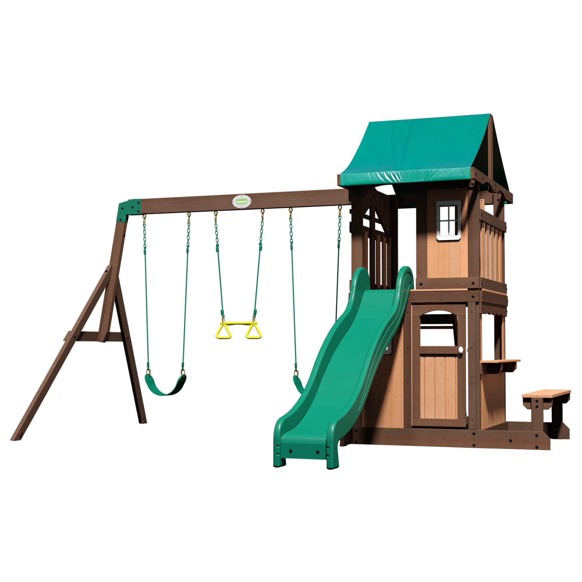 Backyard Discovery Lakewood Speeltoren met Schommels en Glijbaan