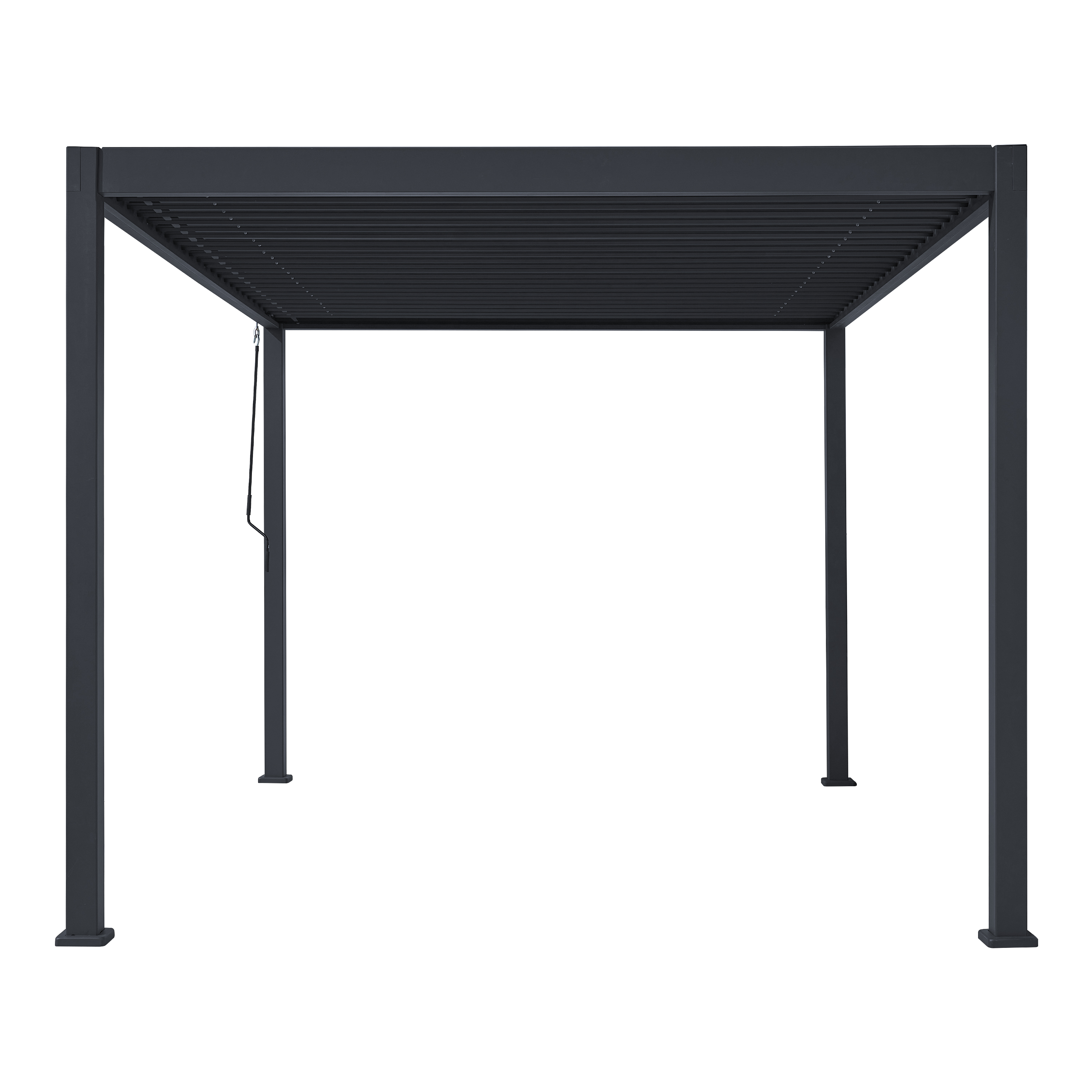 AXI Raya Aluminium Pergola 300 x 400 cm Anthracite-8720365066061 AXI Raya Aluminium Pergola 300 x 400 cm Anthracite