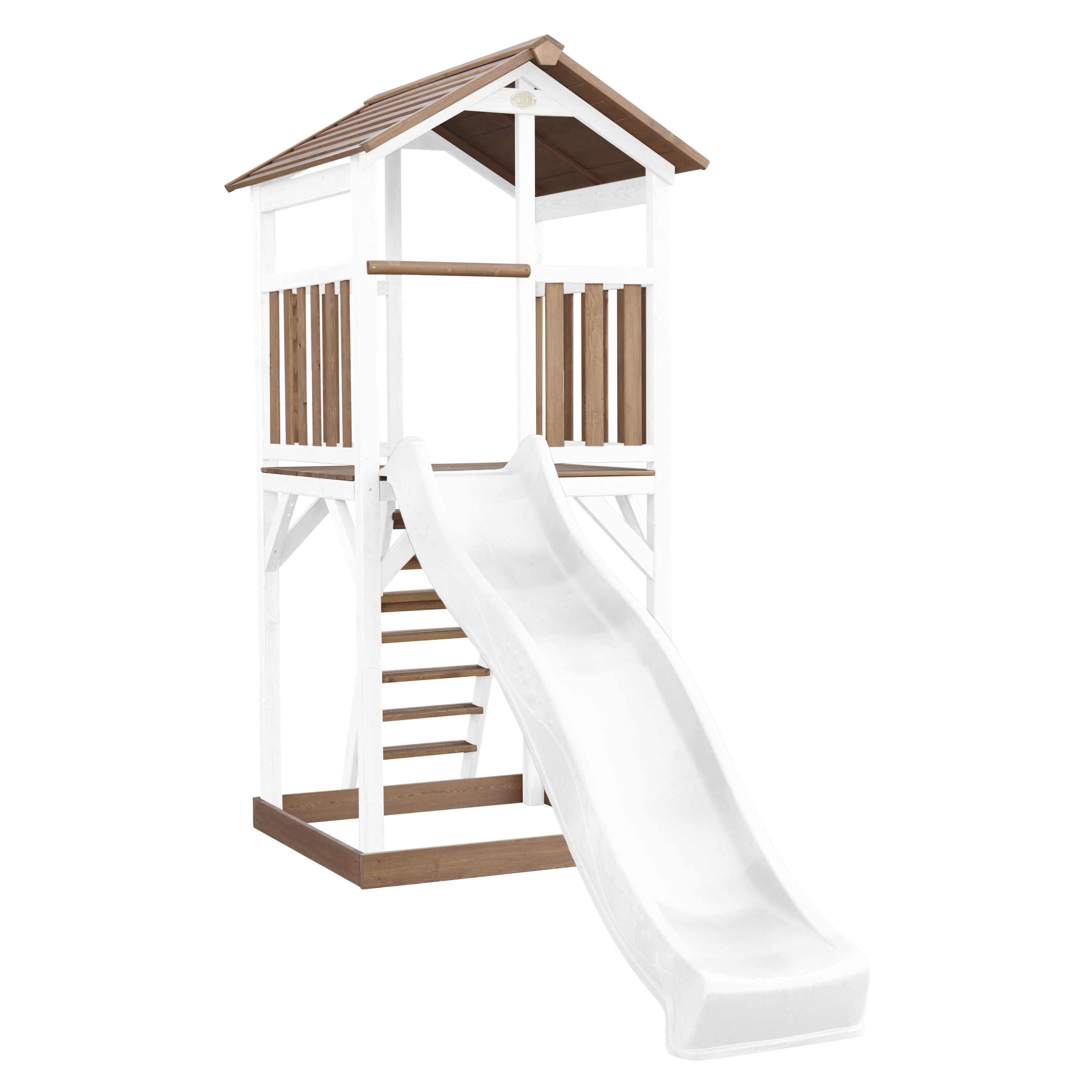 AXI Beach Tower Brown/White - White Slide