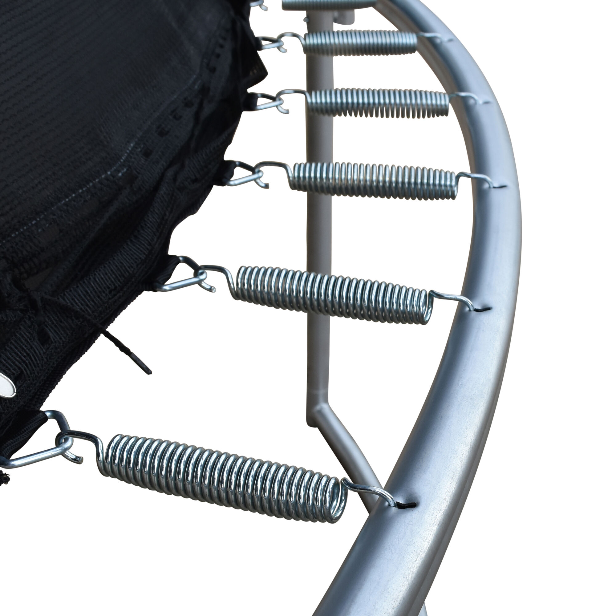 AXI Boston Trampoline met veiligheidsnet Ø 244 cm Zwart - Inground & Onground op palen – Rond 8ft