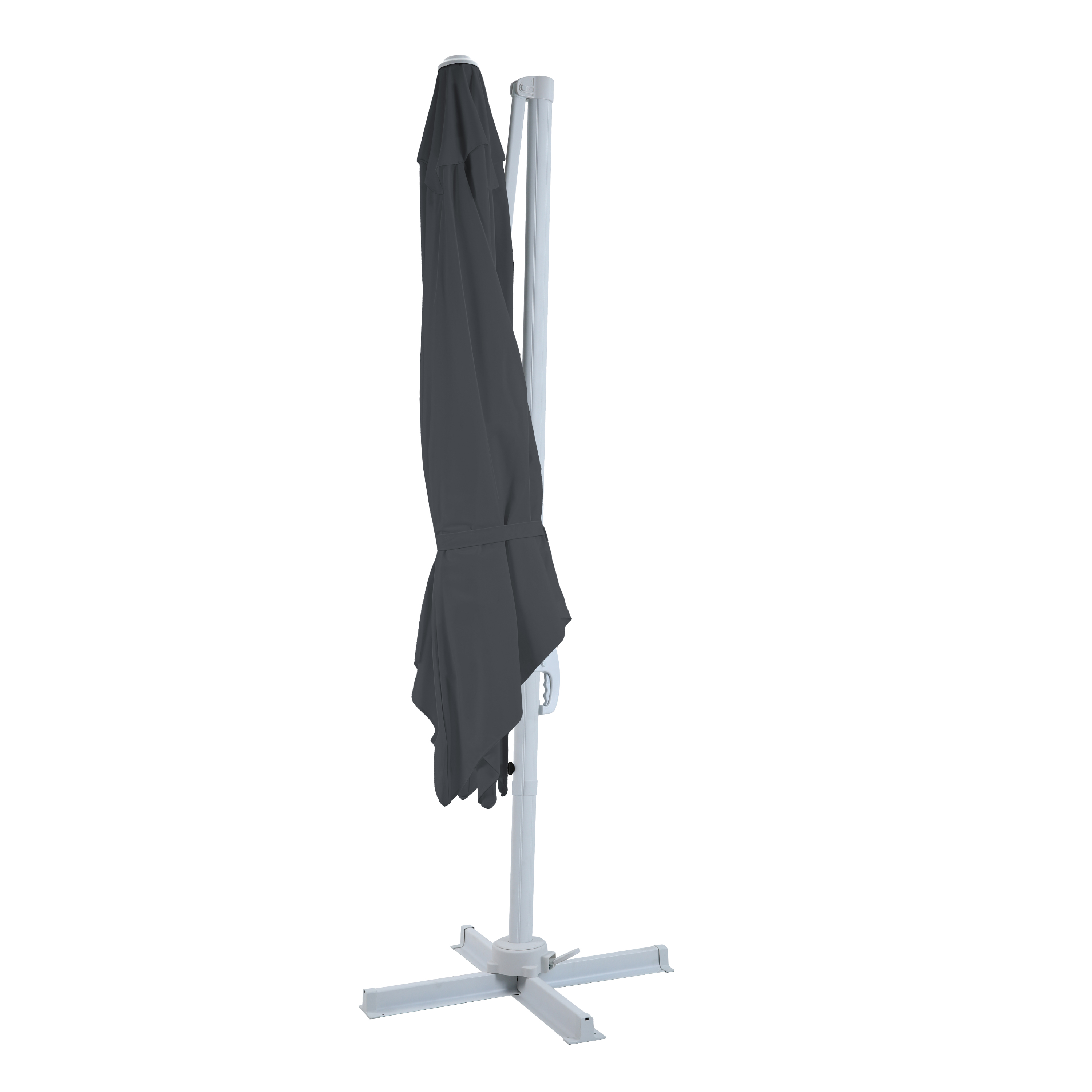 AXI Nima Zweefparasol 300x300 Wit/grijs 