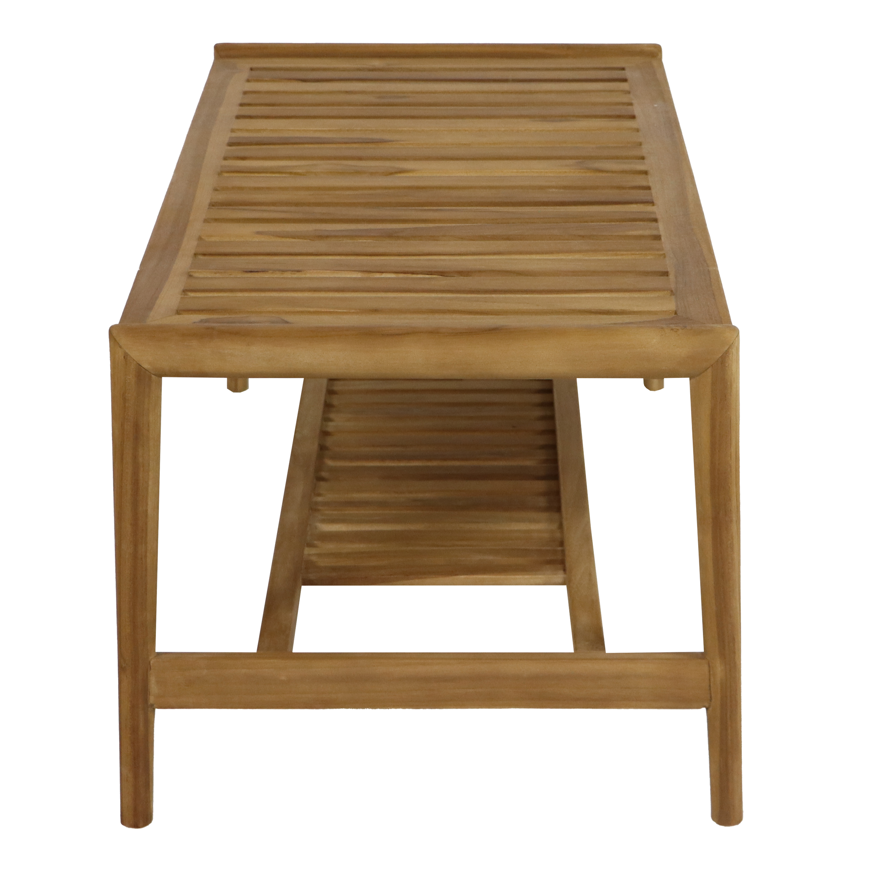 AXI June Lounge Set 4-piece with bench. table & 2 chairs - Teak/Cream-8720365066191 AXI June Lounge Set 4-piece with bench. table & 2 chairs - Teak/Cream