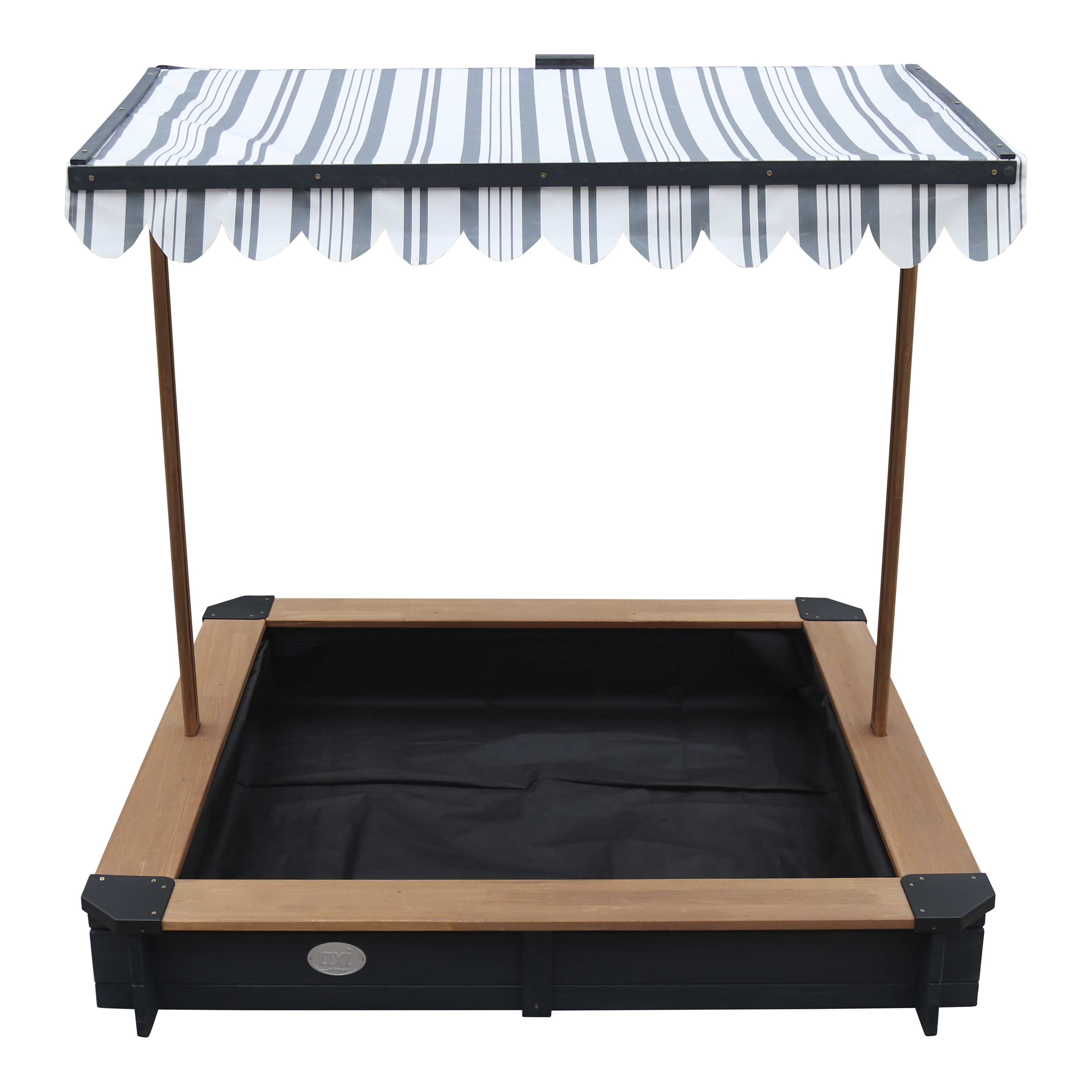 AXI Lily Sandbox with Canopy - 118 x 118 cm - Anthracite/Brown