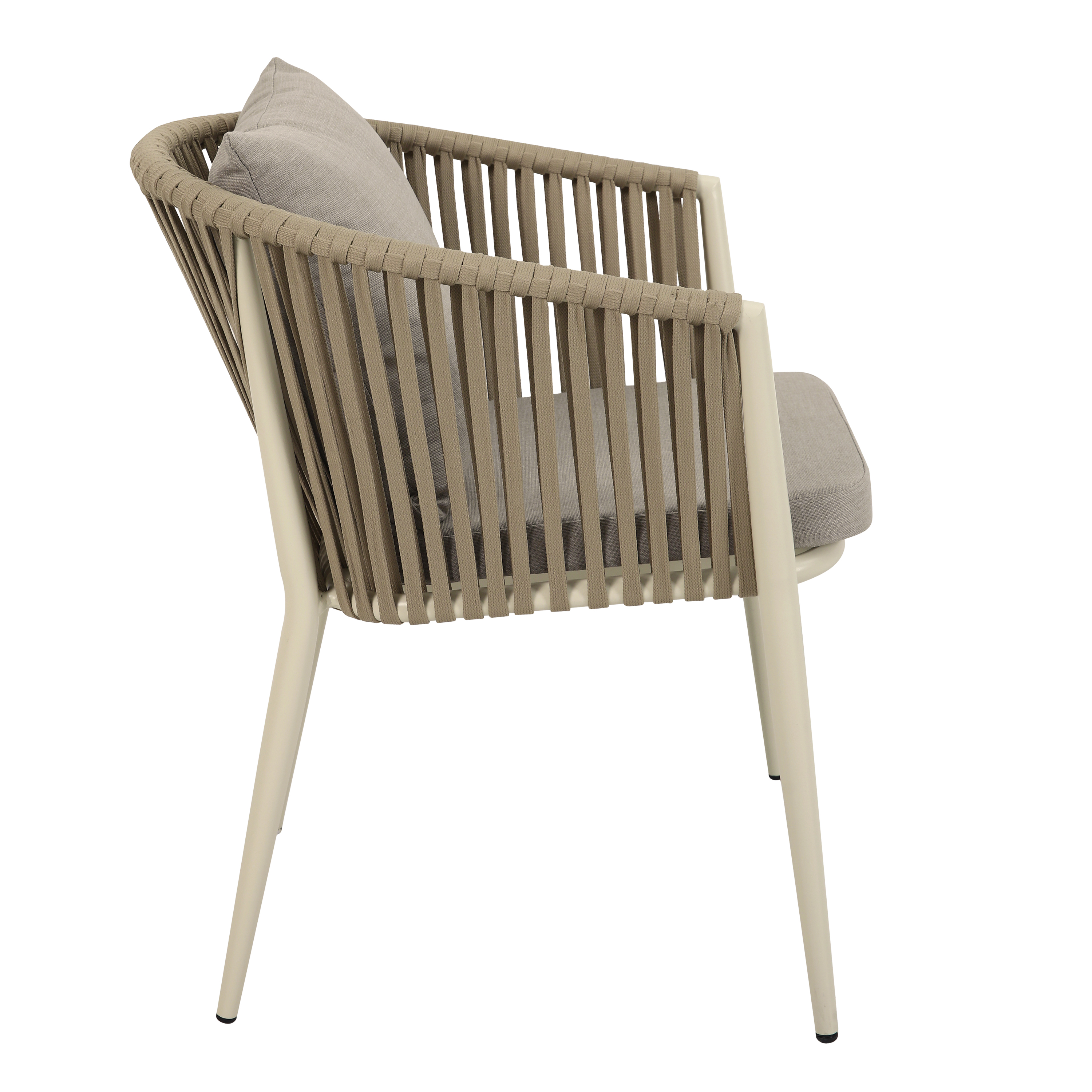 AXI Chay Garden Set with 8 Chairs – Beige with Polywood in Wood Effect-8720365066283 AXI Chay Garden Set with 8 Chairs – Beige with Polywood in Wood Effect