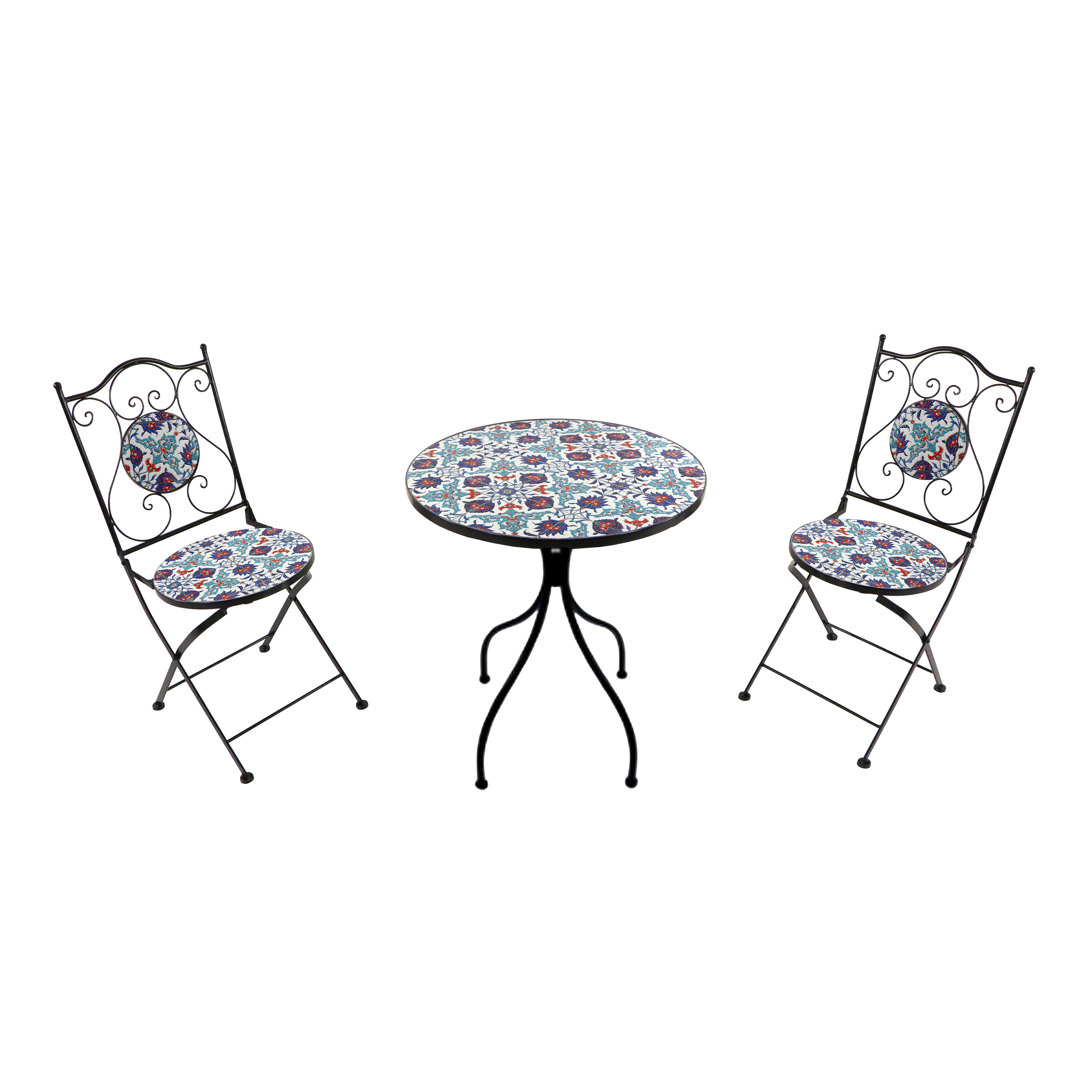 AXI Amélie Bistro Set Mosaic - Bright Blue