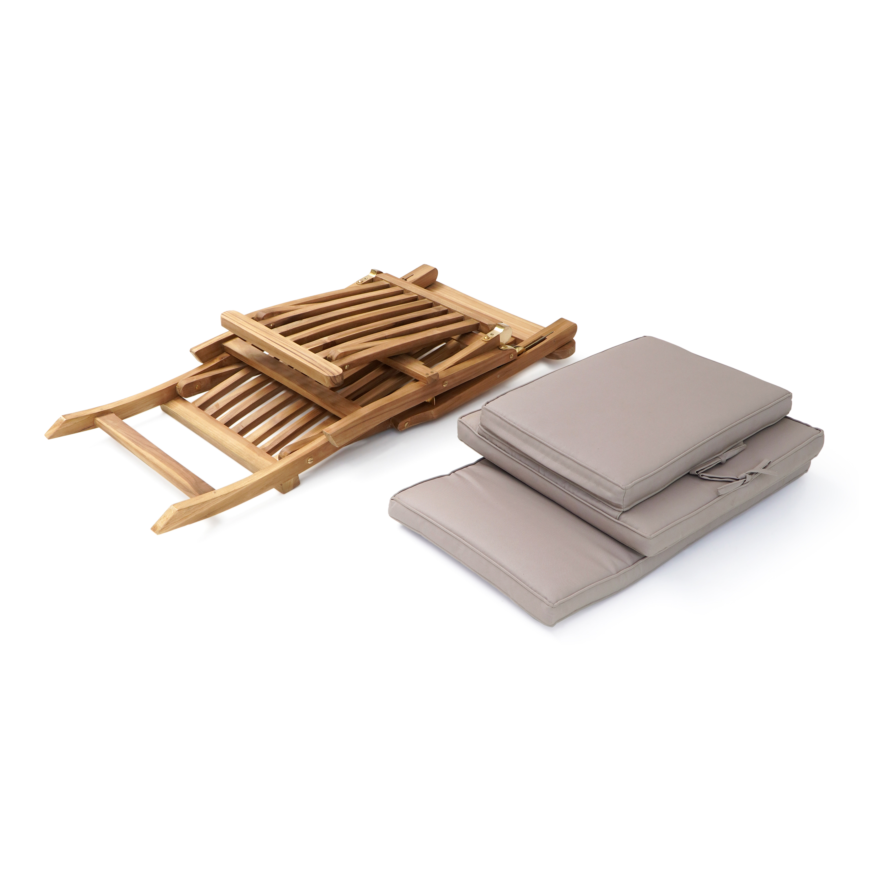 AXI Costa Deckchair Ligstoel Teak met kussen