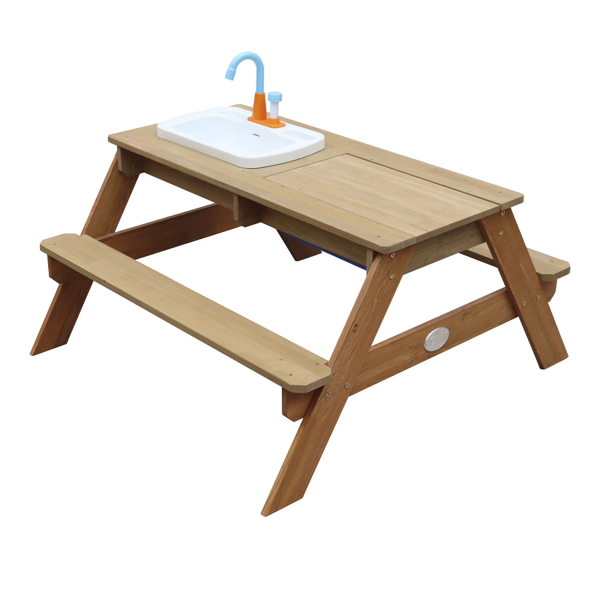 AXI Emily Zand & Water Picknicktafel met Speelkeuken wastafel Bruin