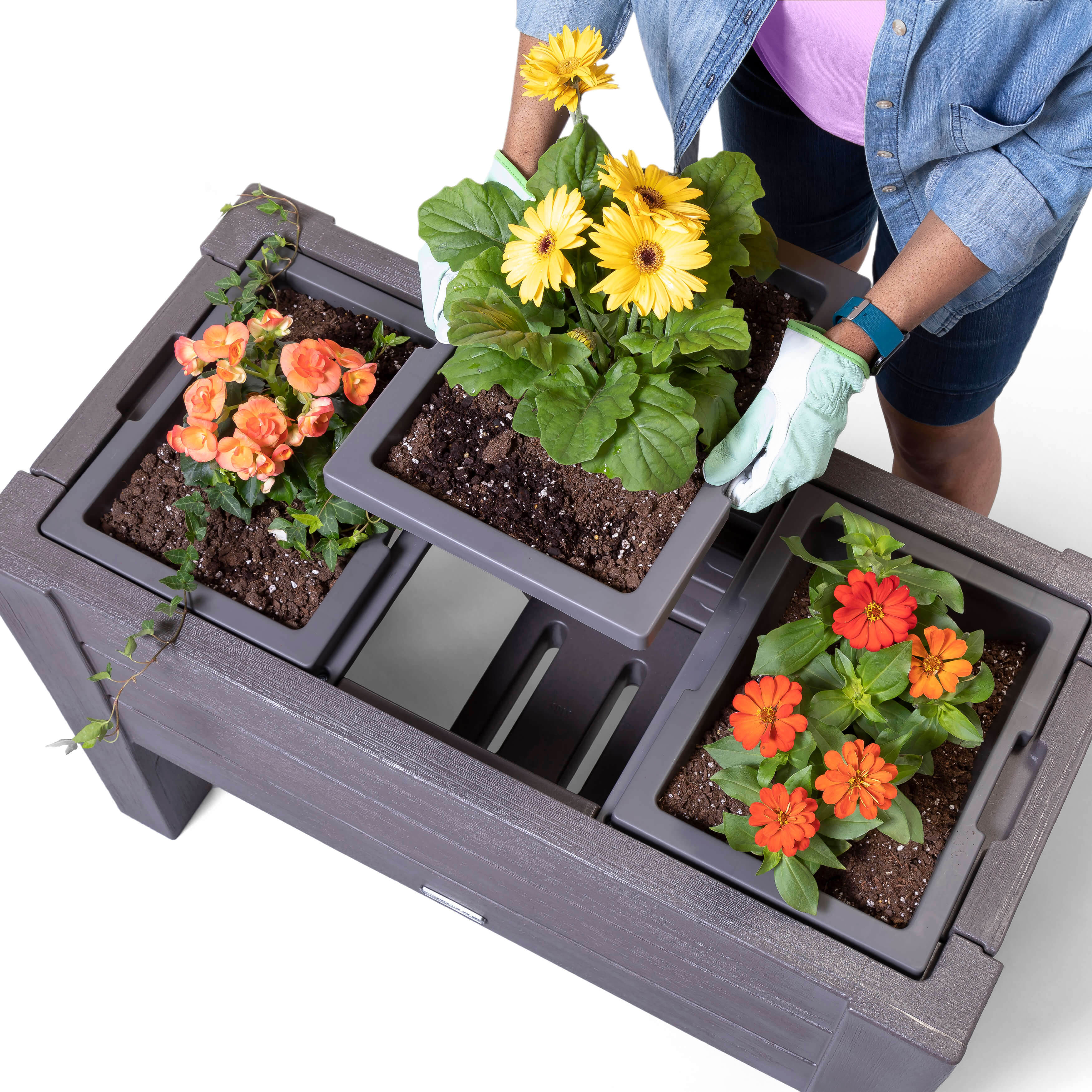 Step2 Lakewood Verhoogde Plantenbak - Donker Ceder-0733538518593 Step2 Lakewood Verhoogde Plantenbak - Donker Ceder
