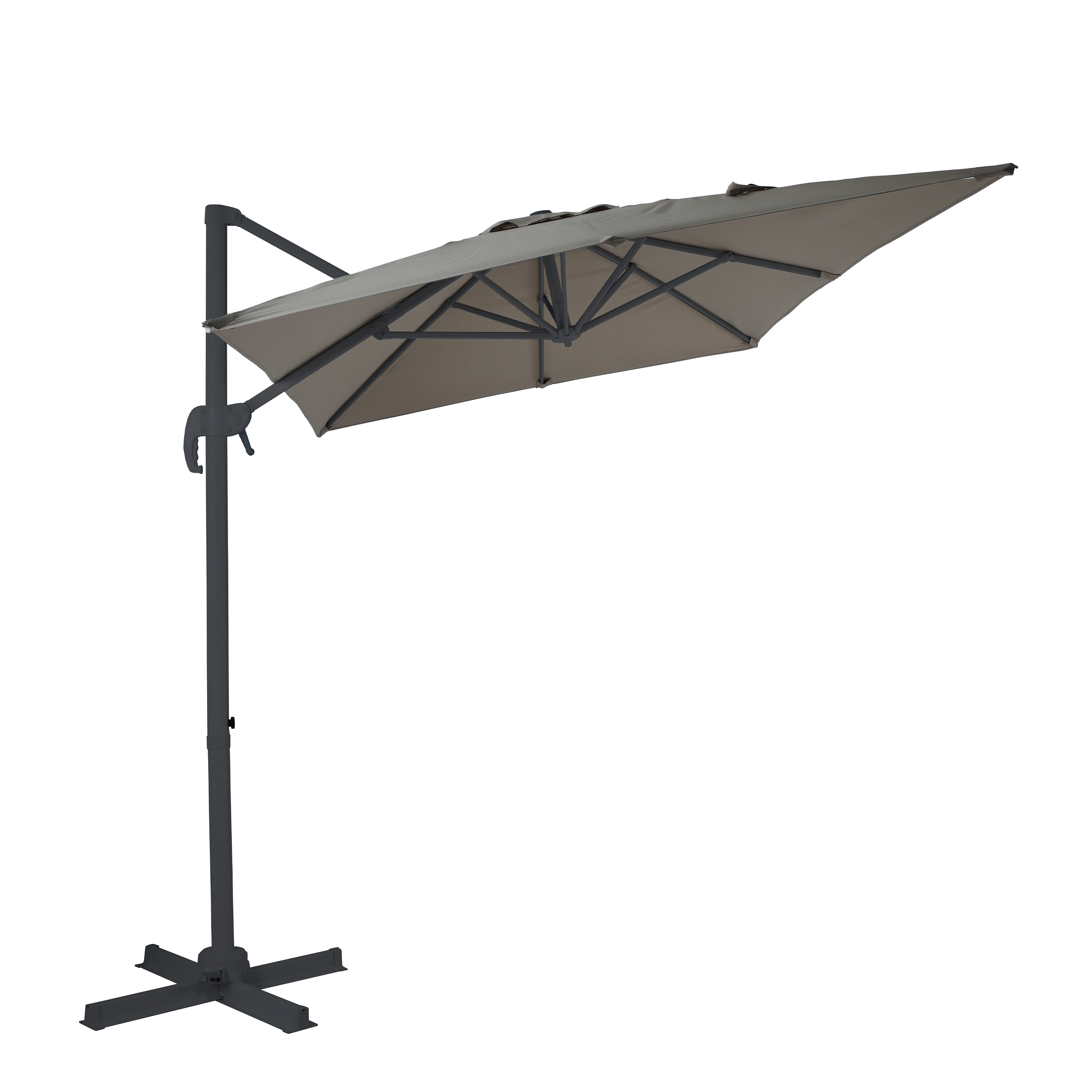 AXI Coco Floating Parasol 200x300cm Anthracite/Taupe 