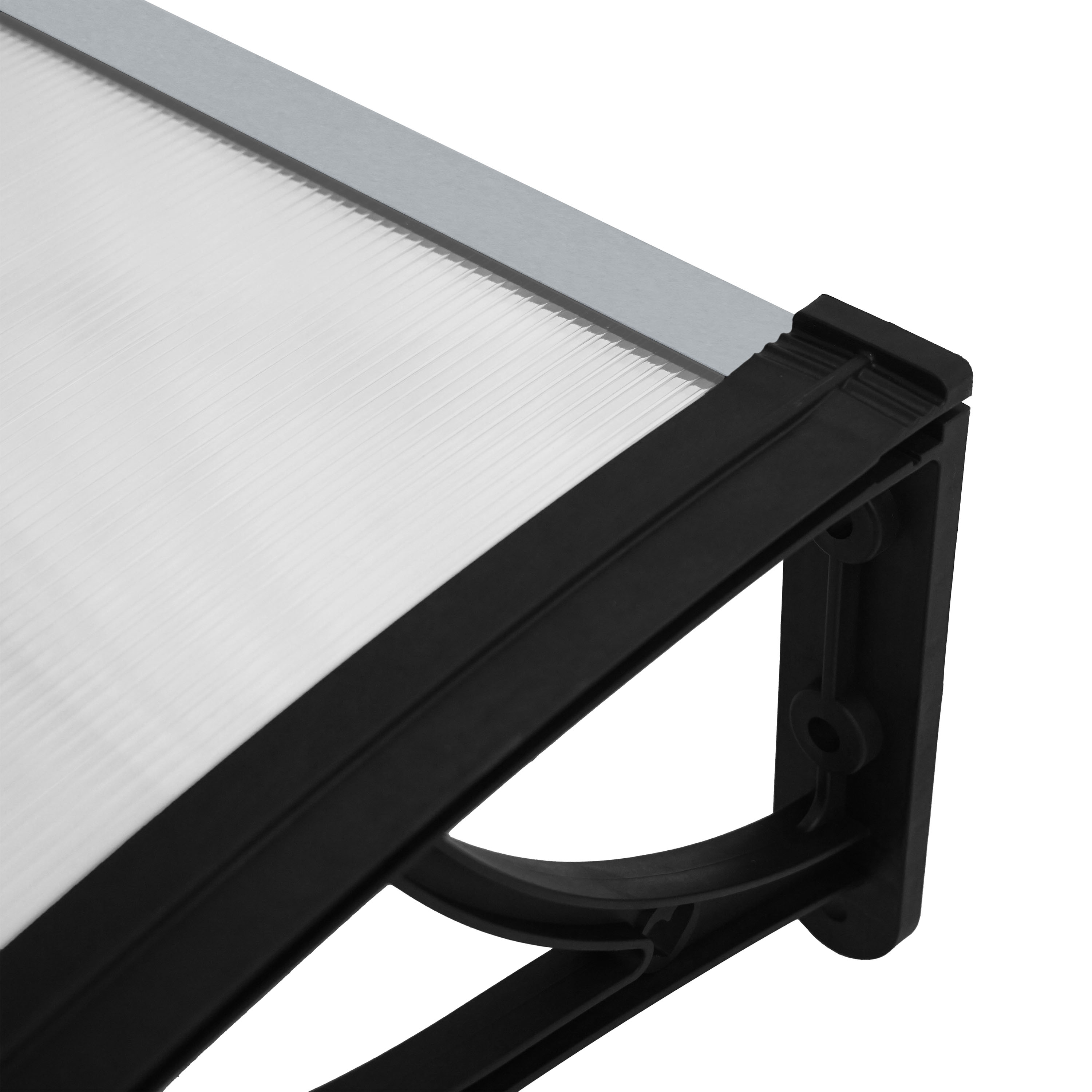 AXI Lux Door and Veranda Canopy 128x75x24 cm Black