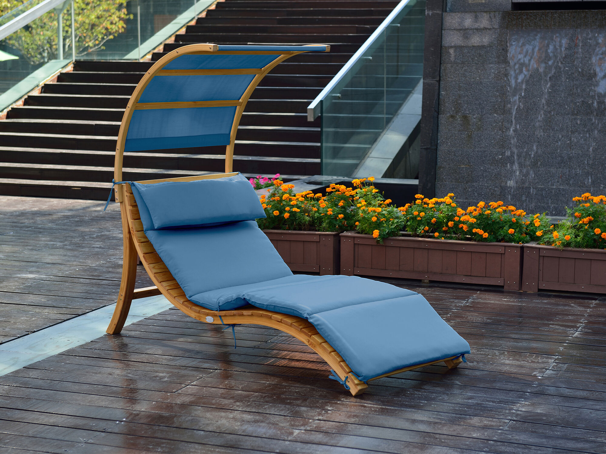 AXI Salina ligstoel met zonnescherm Blauw-8720365060922 AXI Salina ligstoel met zonnescherm Blauw