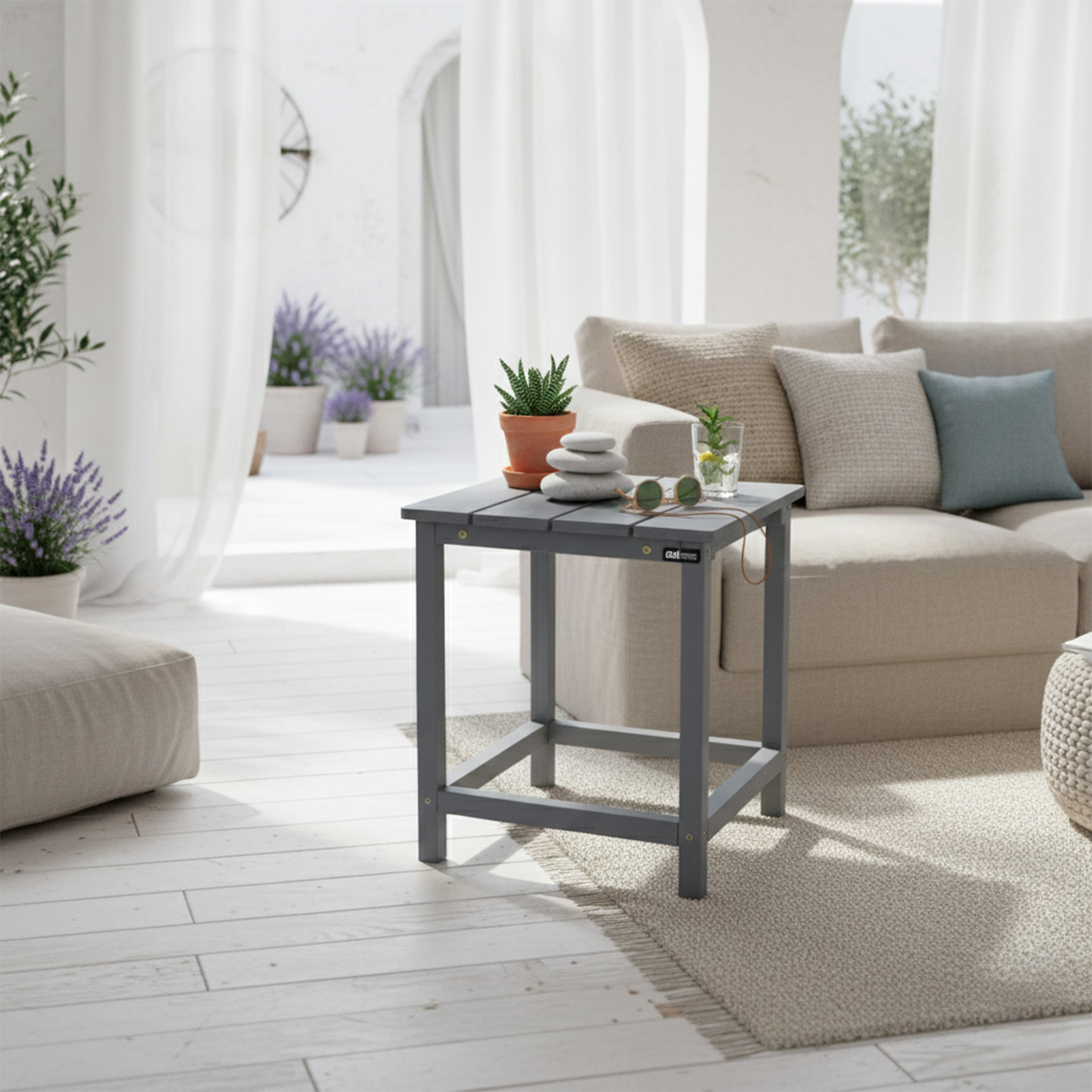 AXI Tess Side Table Warm Grey