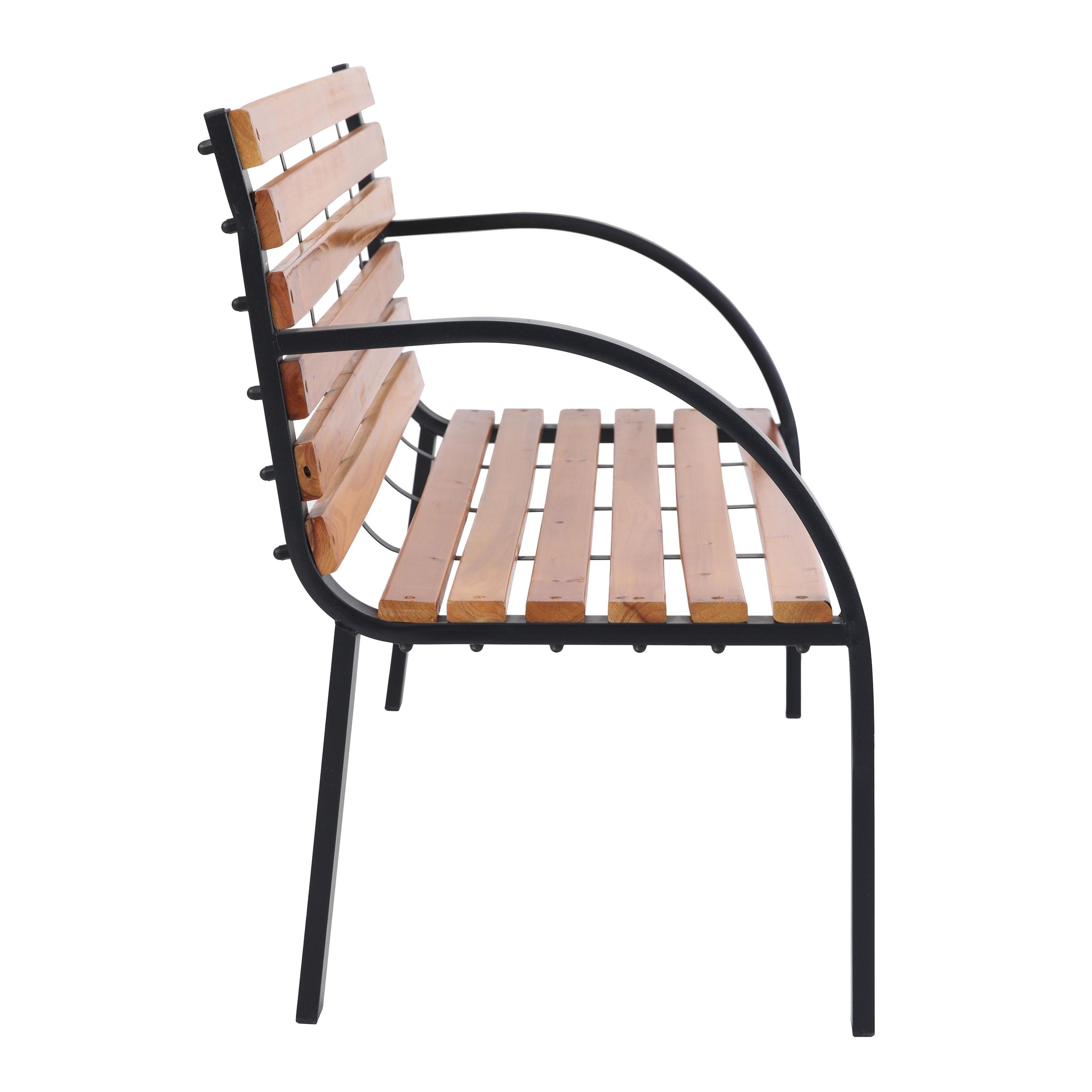 AXI Otis houten Tuinbank met matzwart stalen frame