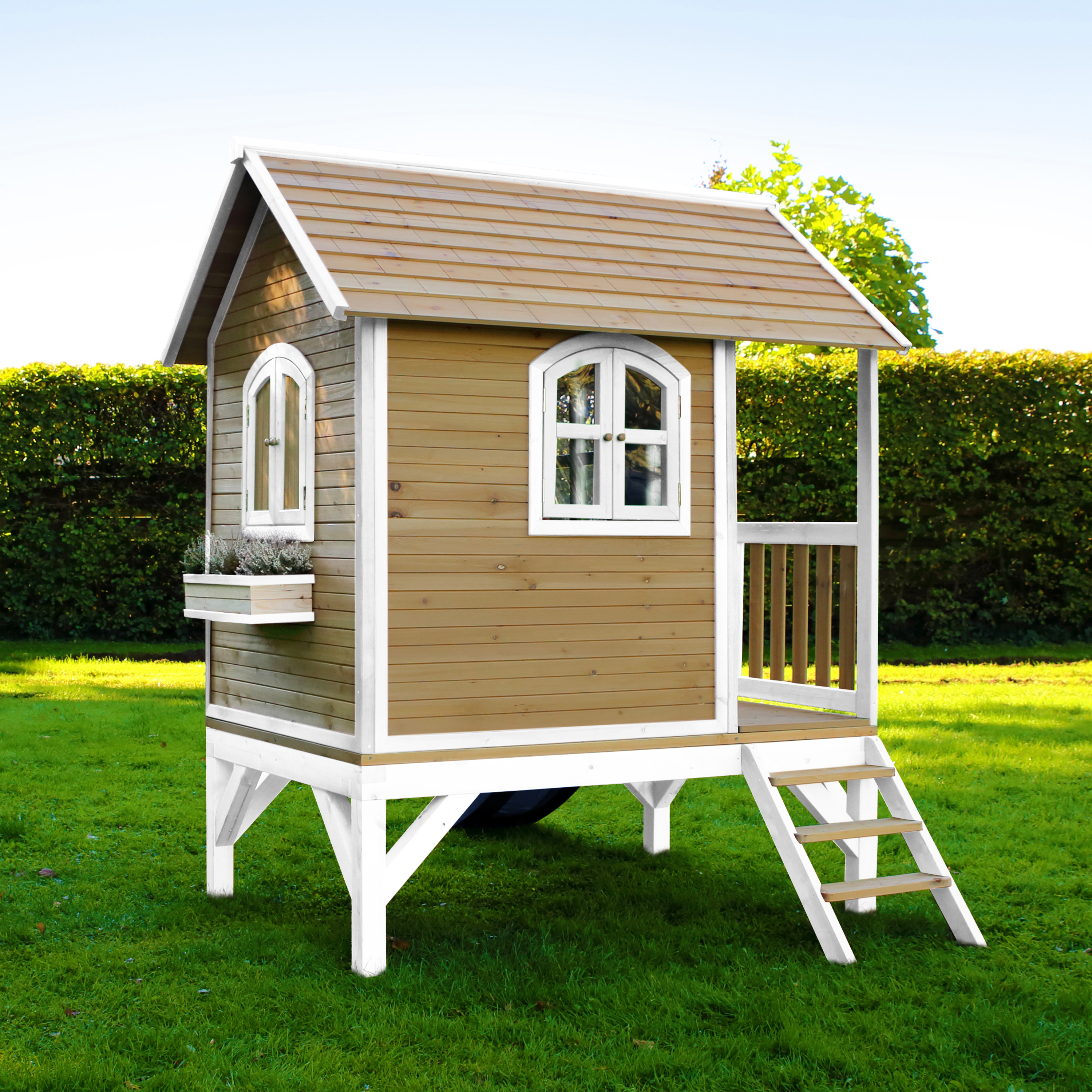 AXI Tom Playhouse Brown/White - Blue Slide