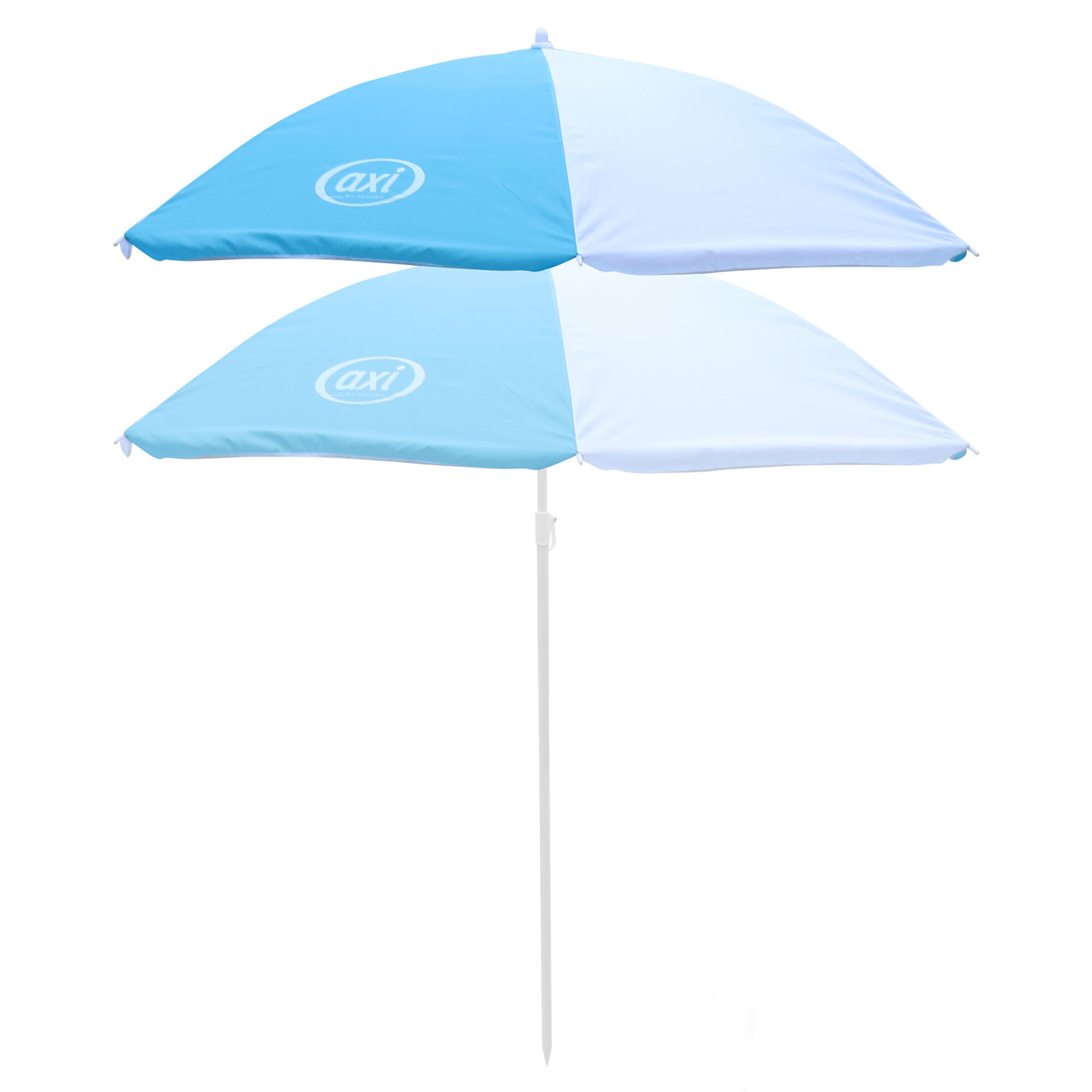 AXI Parasol âŒ€125 cm - Blauw/wit