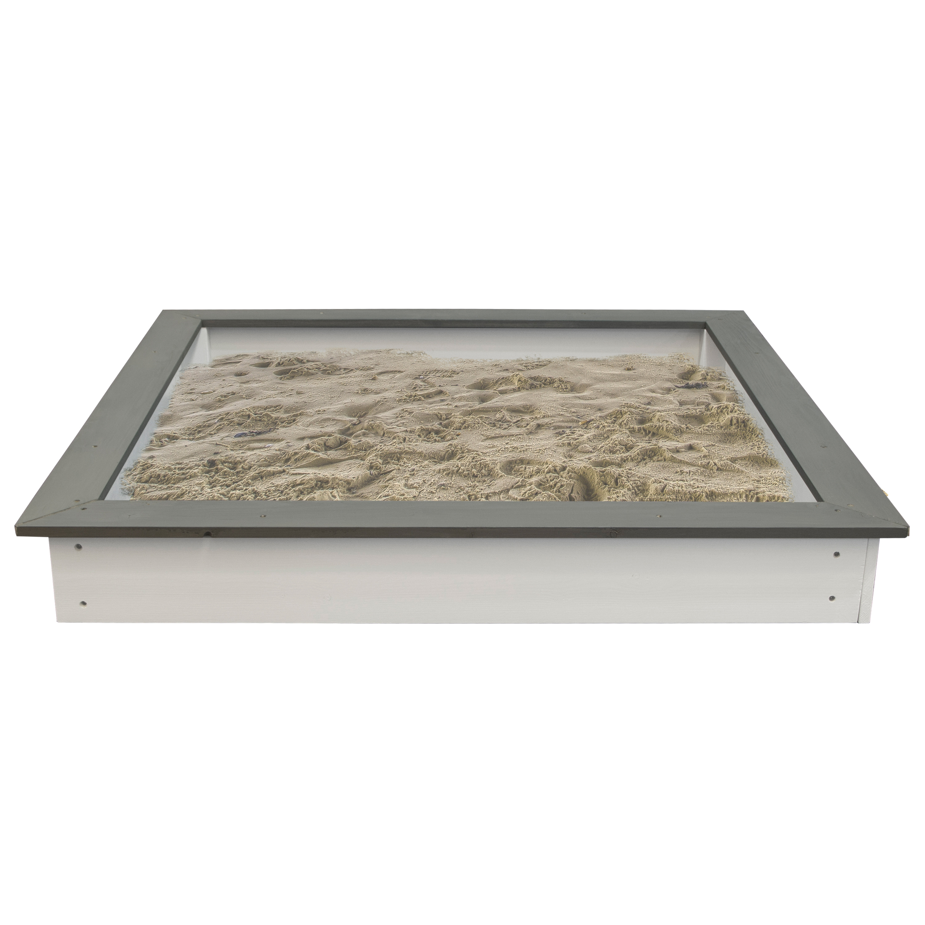Sunny Sandy Sandbox - 127 x 127 cm - Grey/White