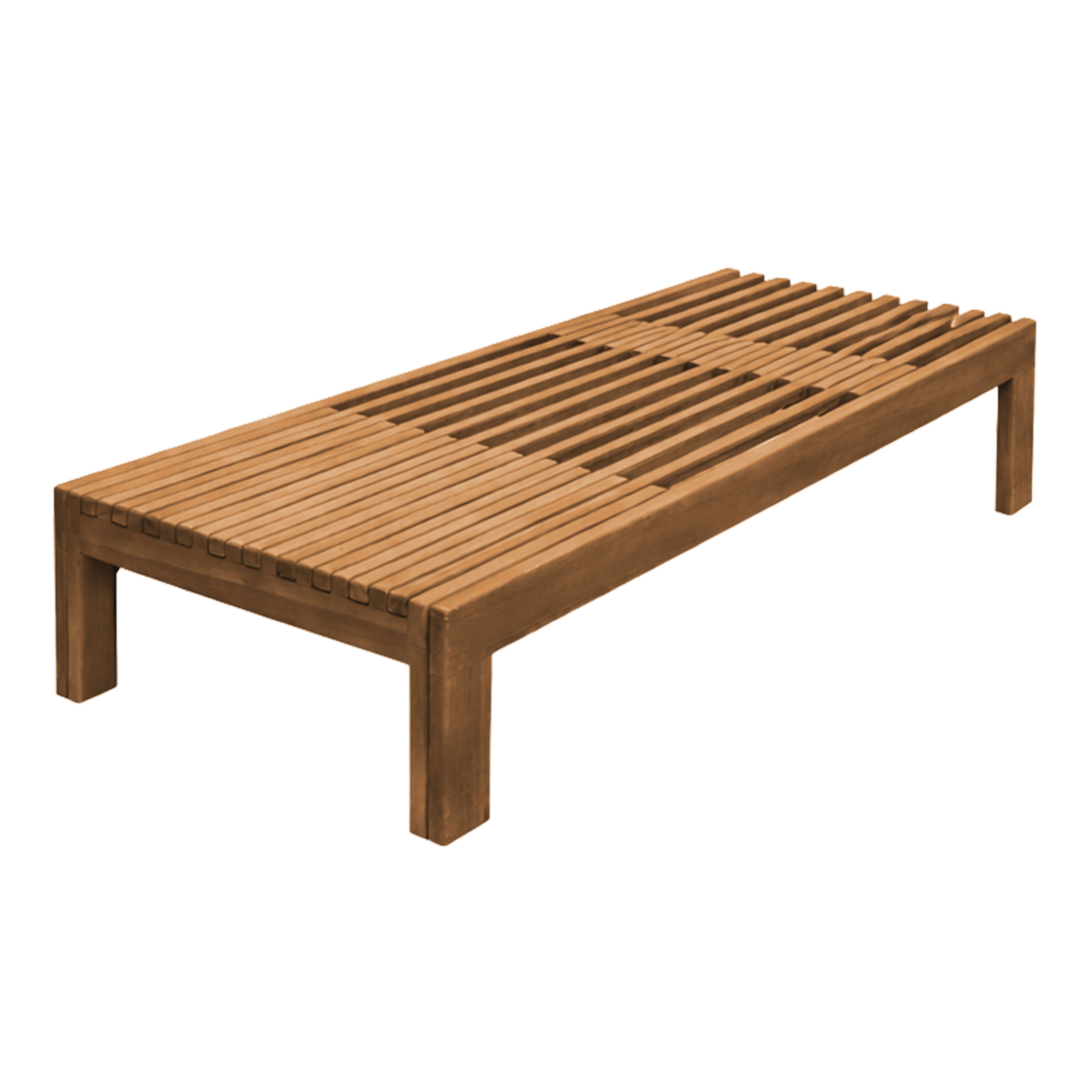 AXI Rowan 2-in-1 Sunbed and Garden Bench - Teak