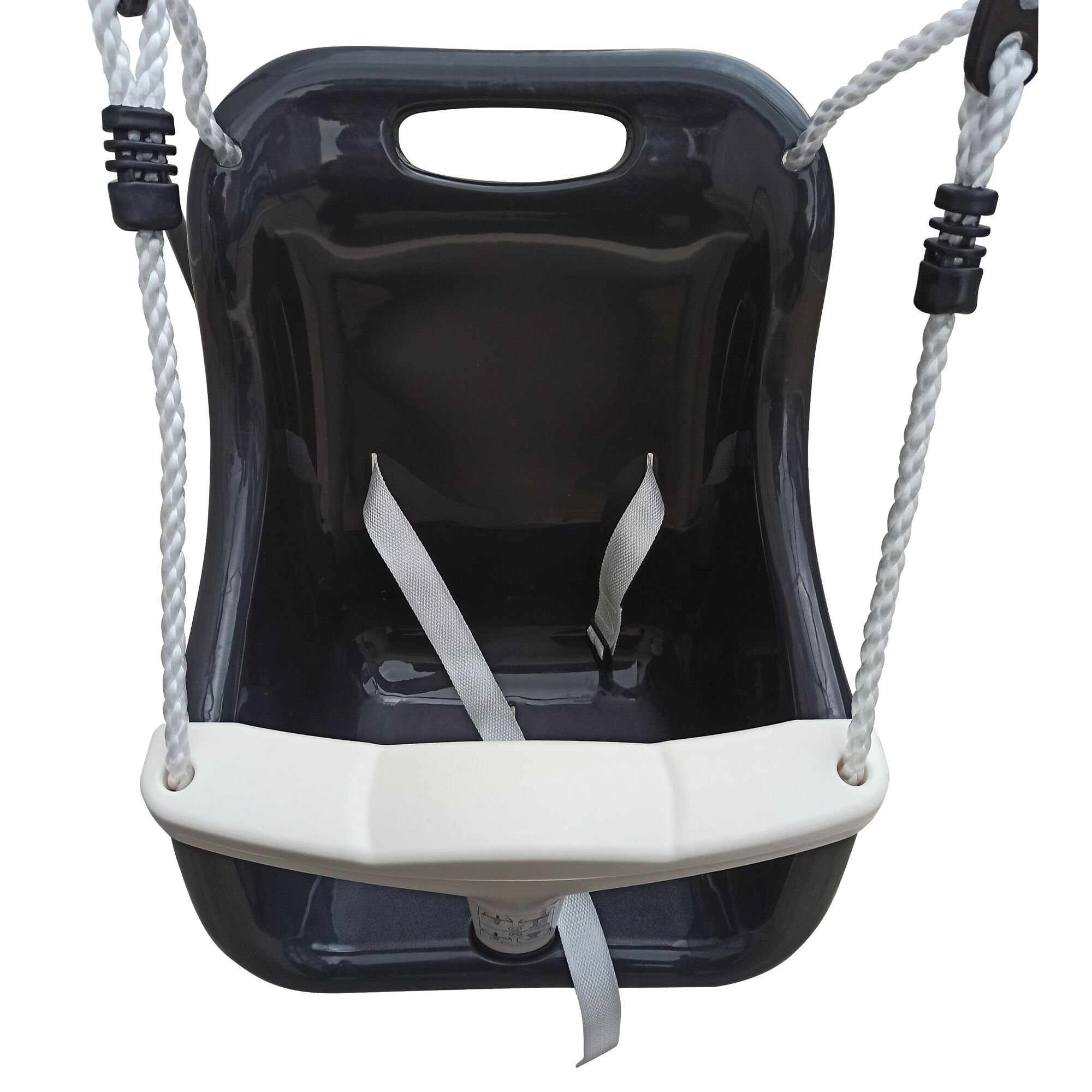 AXI Metalen Baby Schommel met zitje Antraciet/crÃ¨me