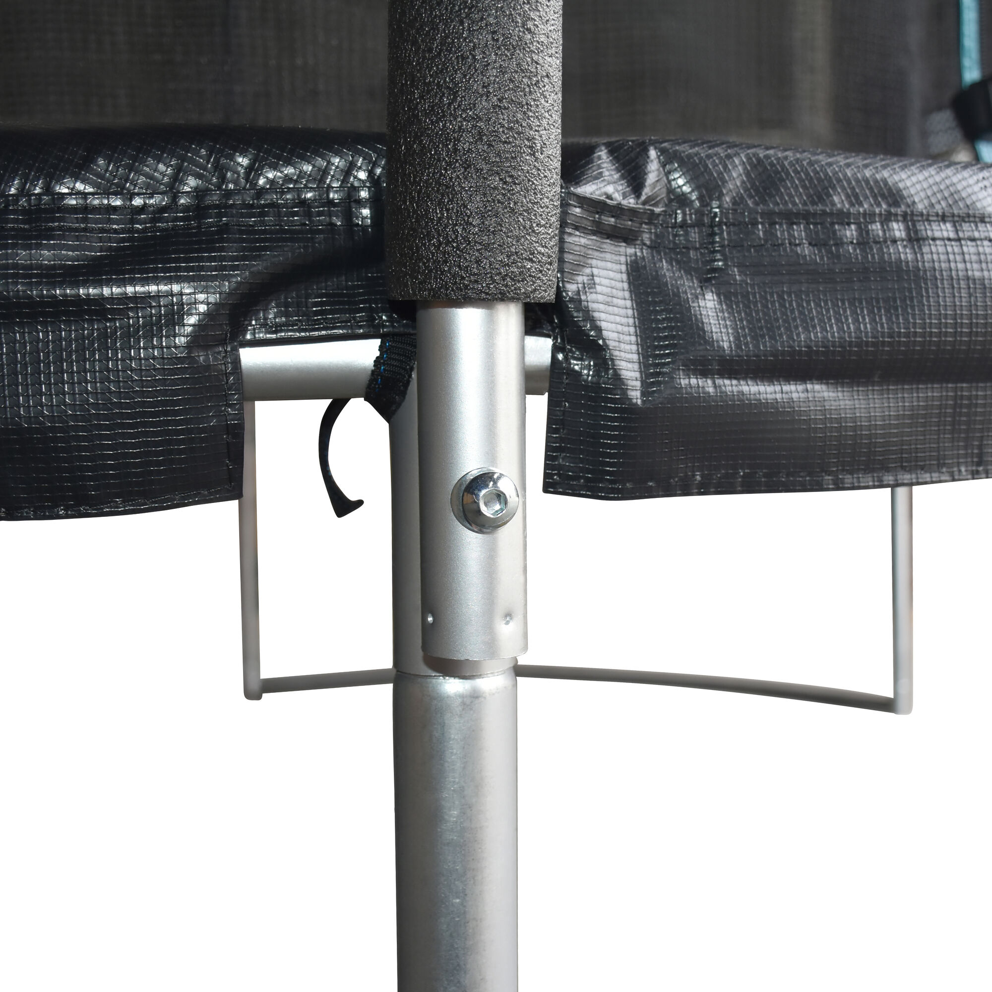 AXI Boston Trampoline met veiligheidsnet Ø 244 cm Zwart - Inground & Onground op palen – Rond 8ft