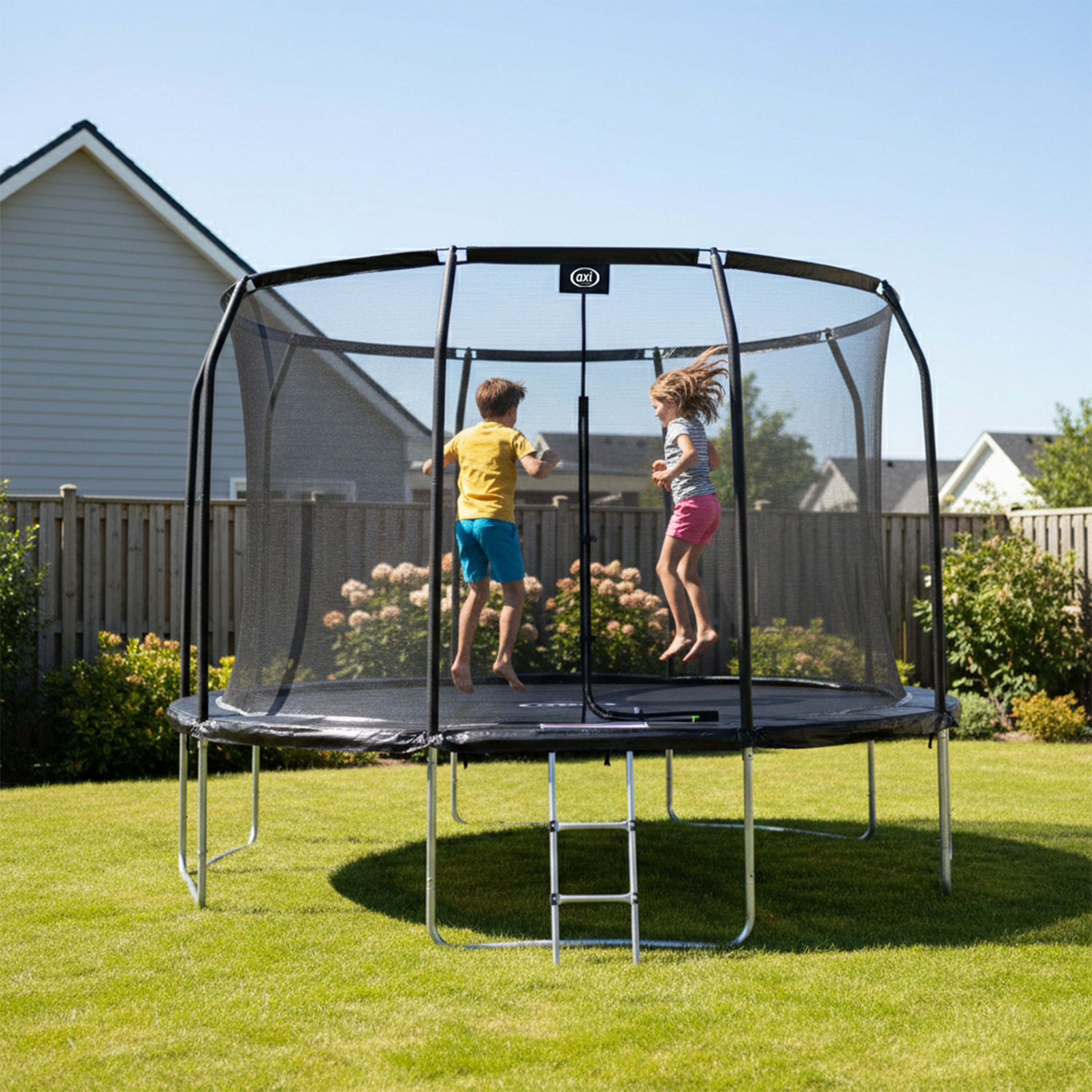 AXI Houston Trampoline Ø 366 cm with ladder – Onground – Black