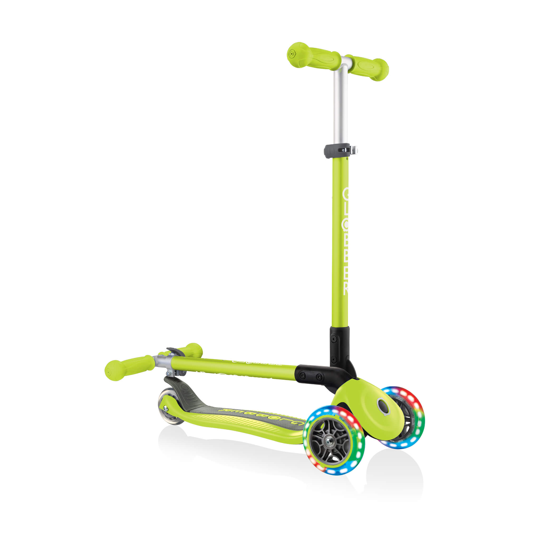 Globber Primo Foldable Lights Step Groen