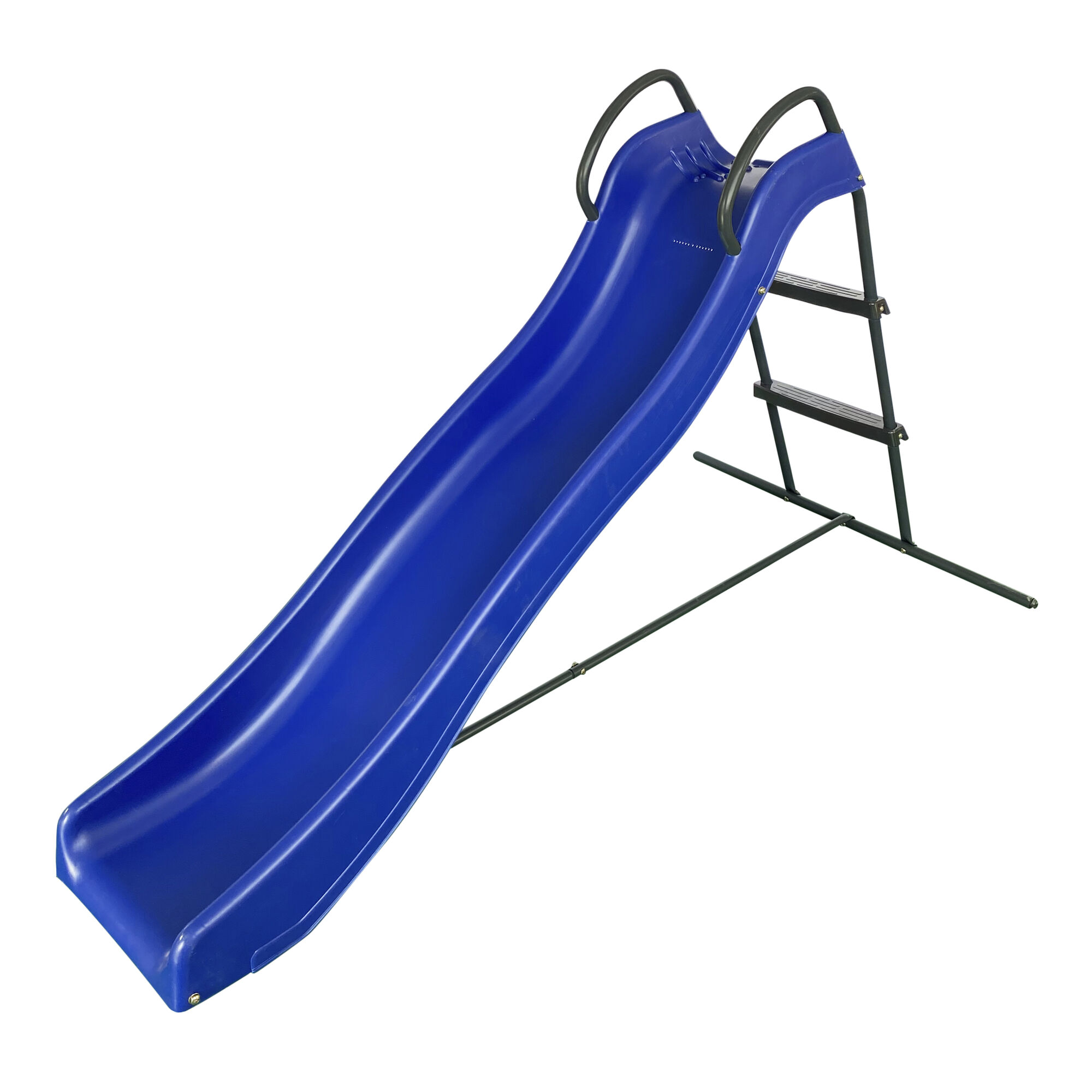 AXI Vrijstaande Glijbaan met wateraansluiting 180cm Blauw/antraciet