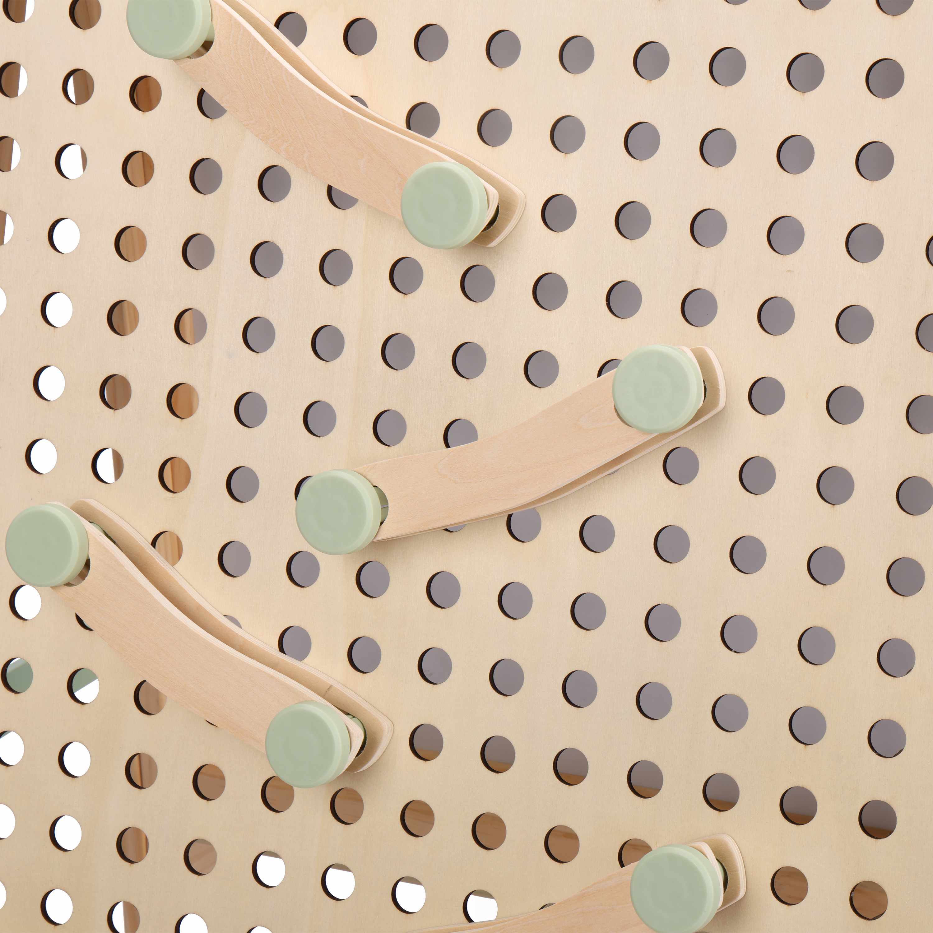 Sunny Mika Activity Easel with Pegboard - Natural Brown