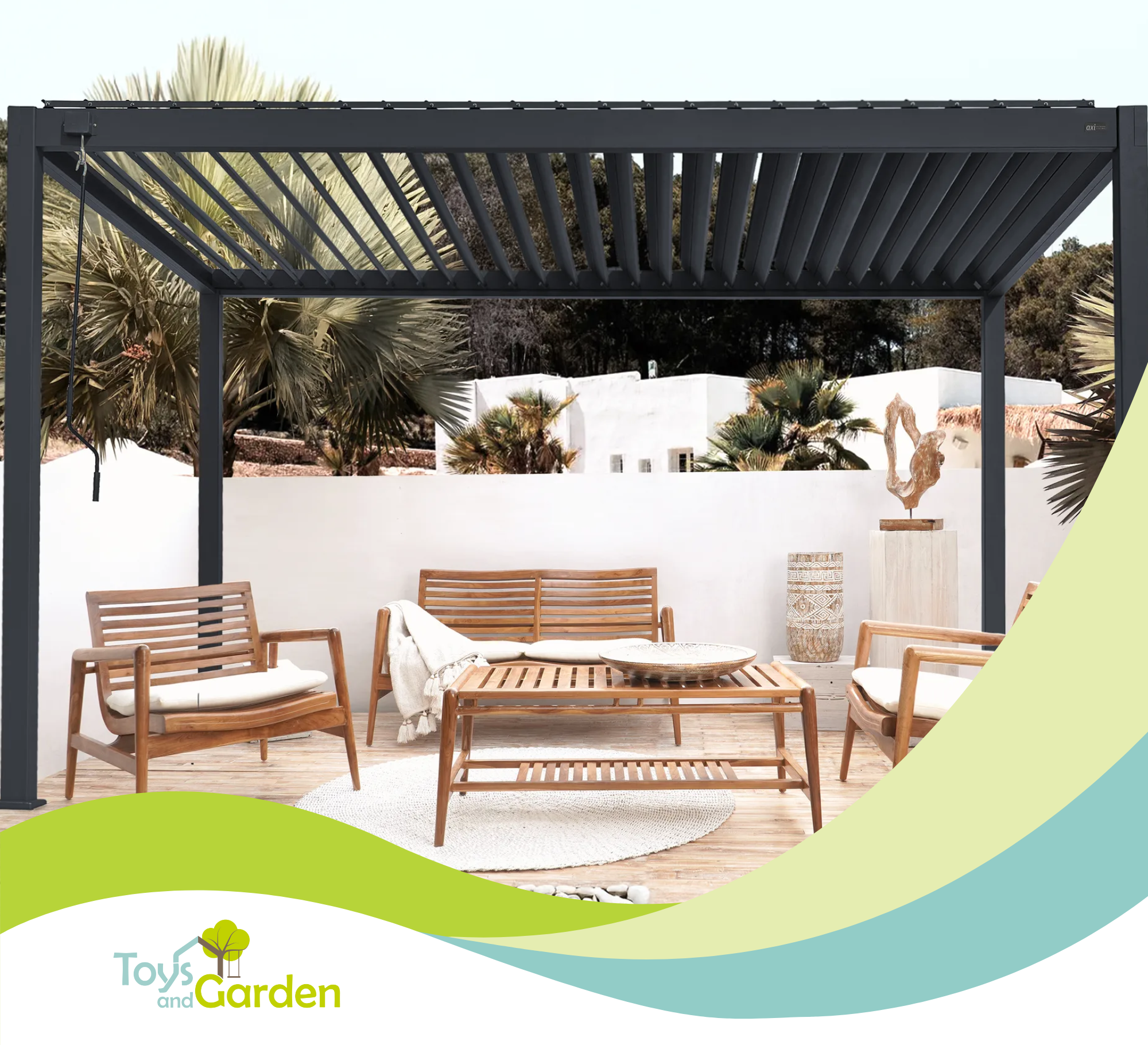 Nyd foråret med AXI Raya Aluminium Pergola