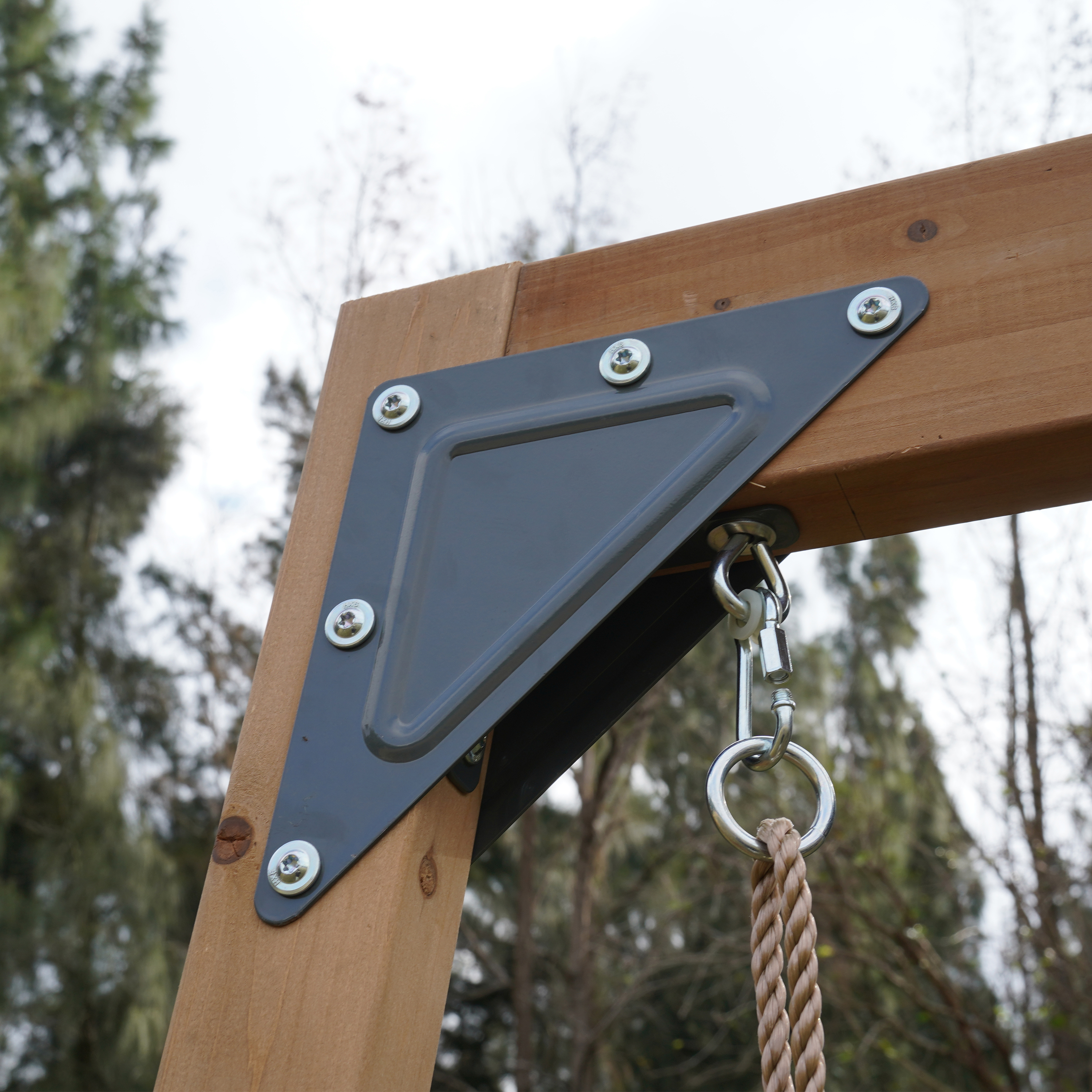 AXI Cody Climbing Frame with Swings, Trapeze and Climbing Wall – Pastel Green Double Slide and Tube Slide