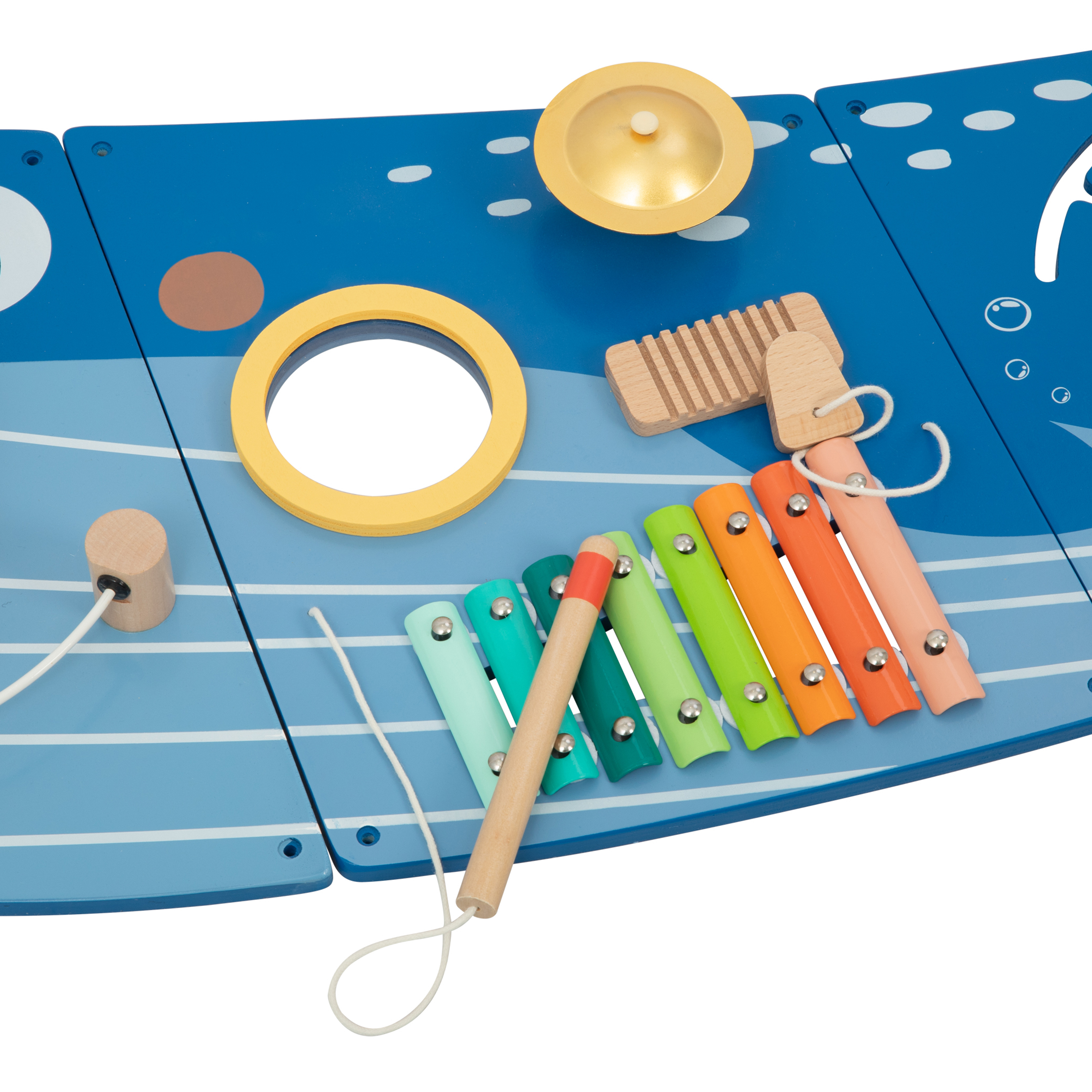 Tooky Toy Wooden Activity Panel Whale