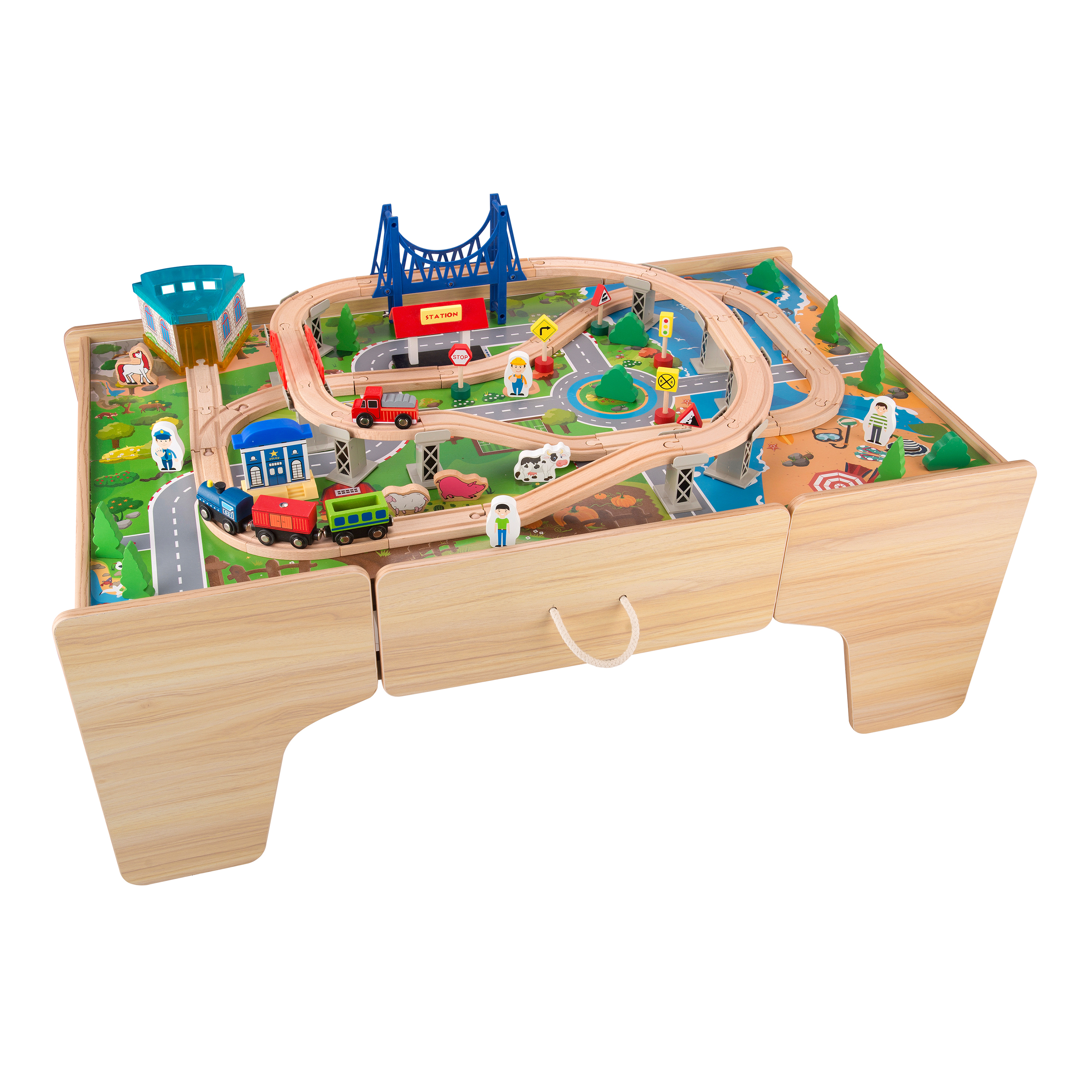 Sunny Tim Wooden Train Activity Table
