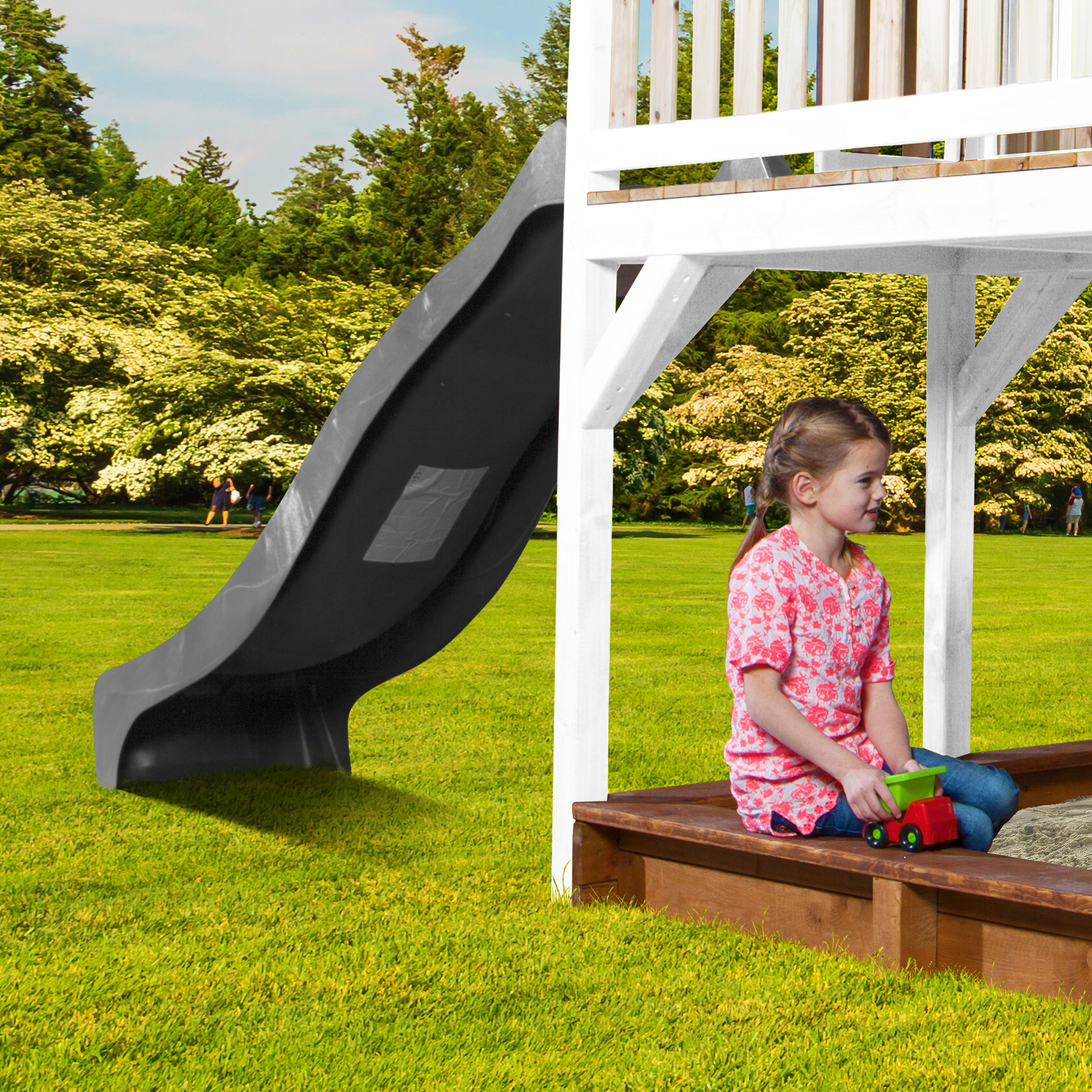 AXI Liam Playhouse Brown/White - Grey Slide