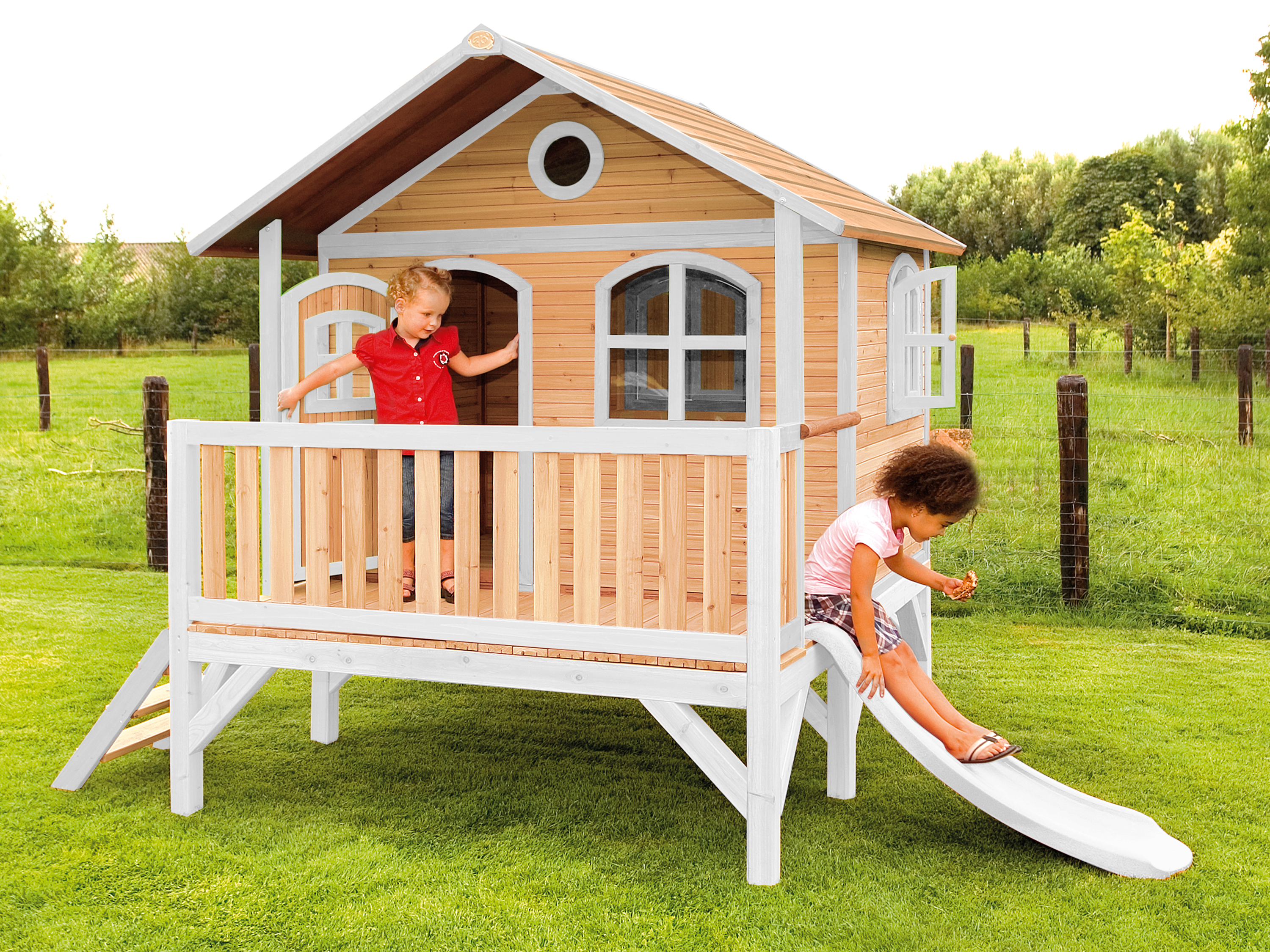 AXI Stef Playhouse Brown/White - White Slide