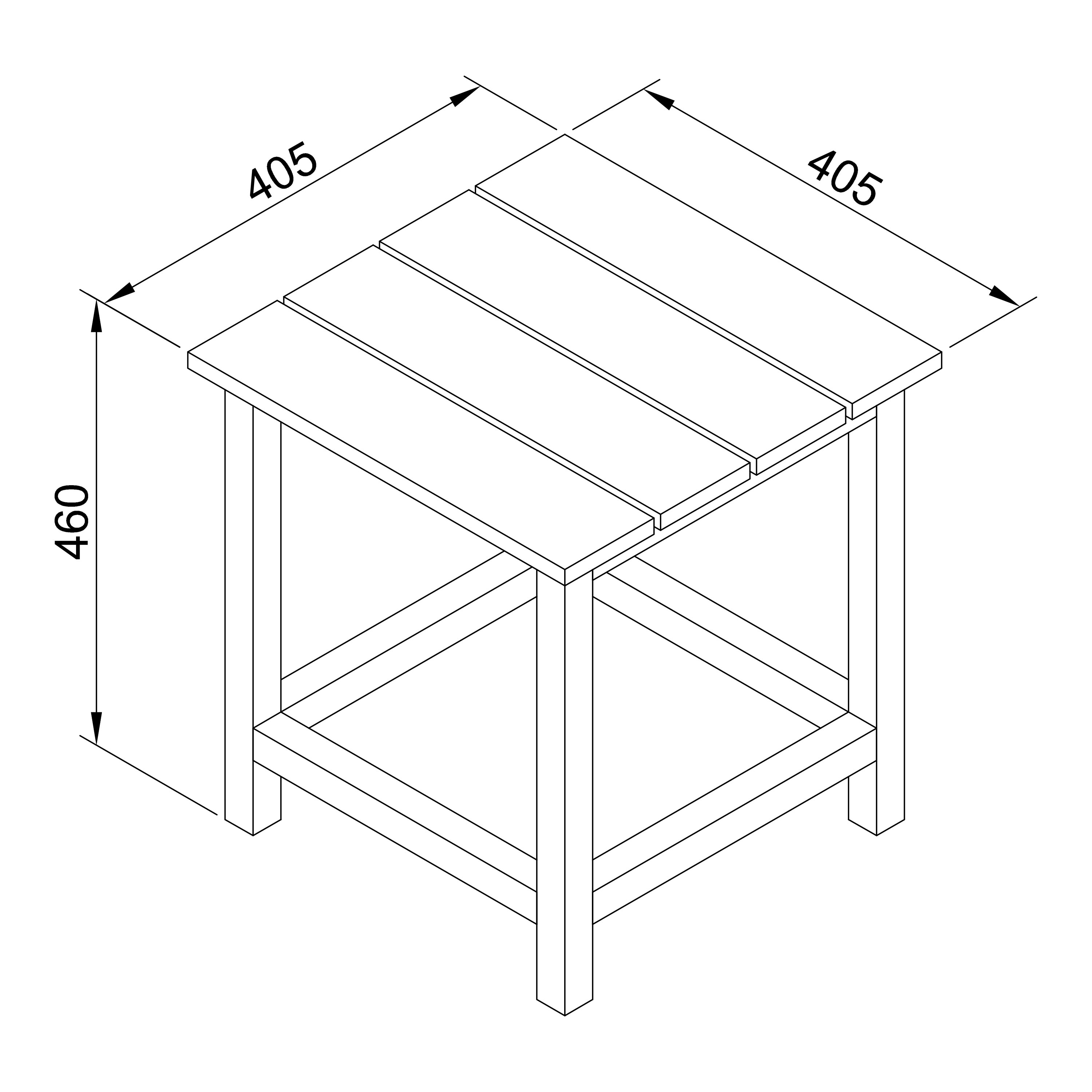 AXI Tess Side Table Warm Grey