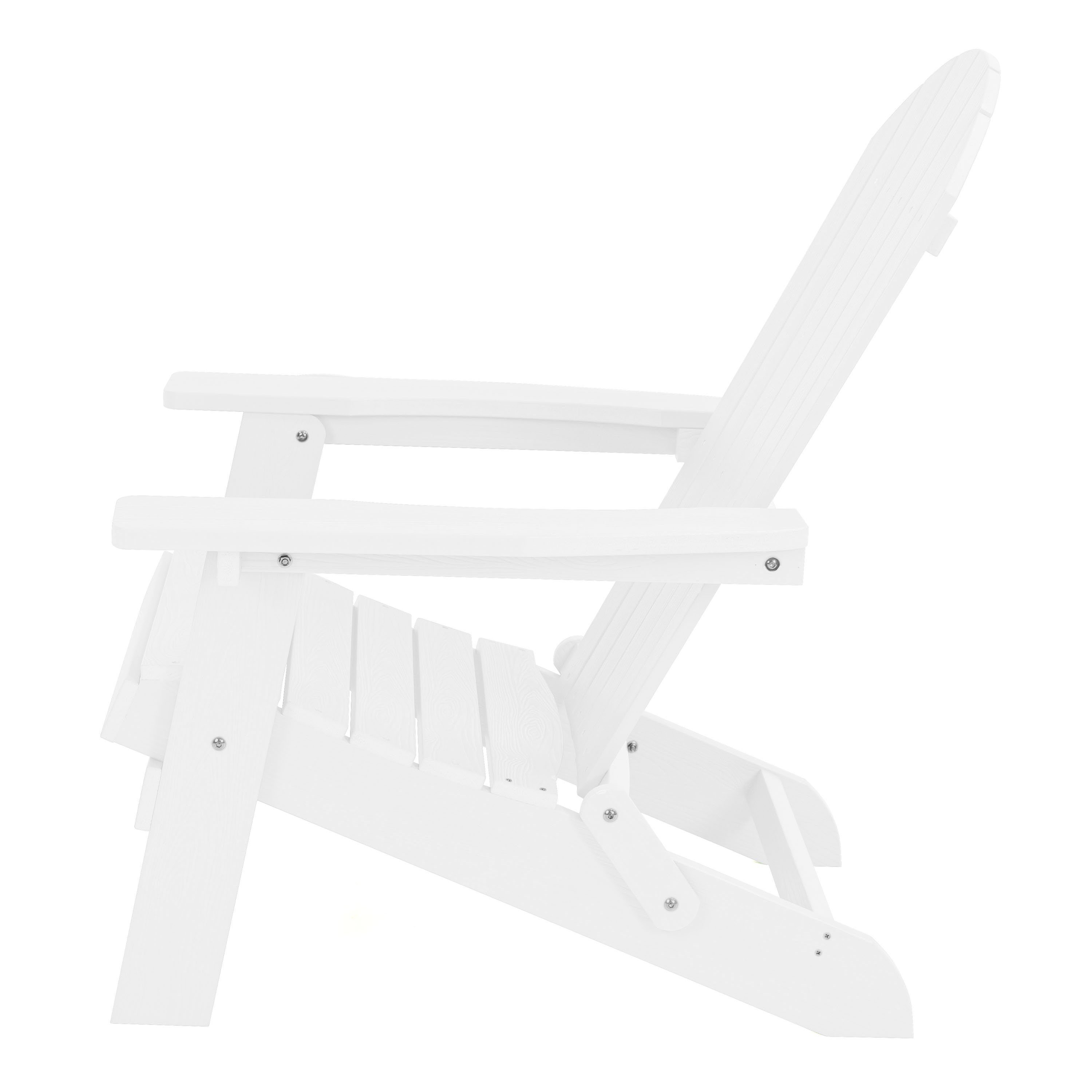 AXI Claire Folding Adirondack Chair Plastic White