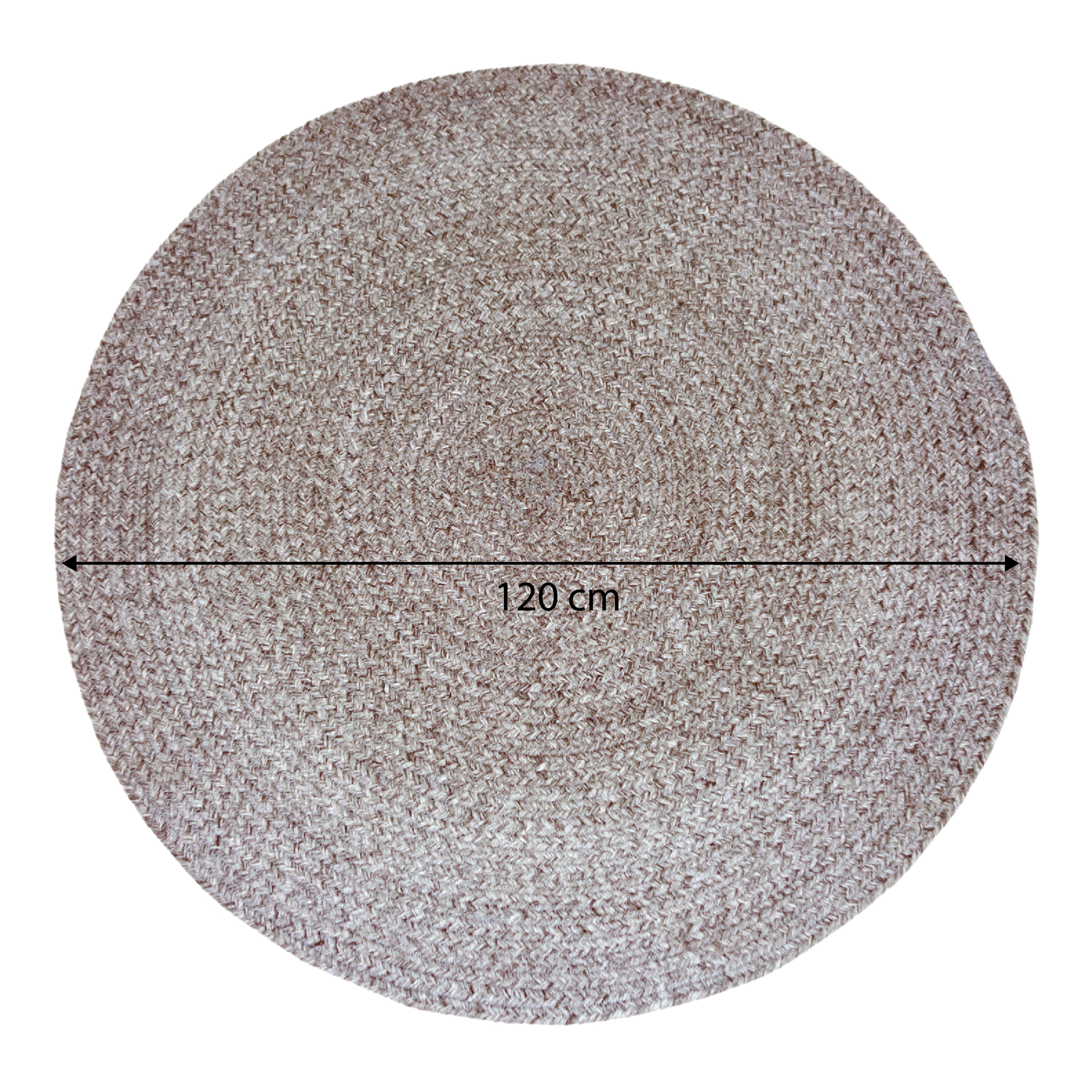 AXI Corfu Outdoor Rug – Round – Ø 120 cm – Brown