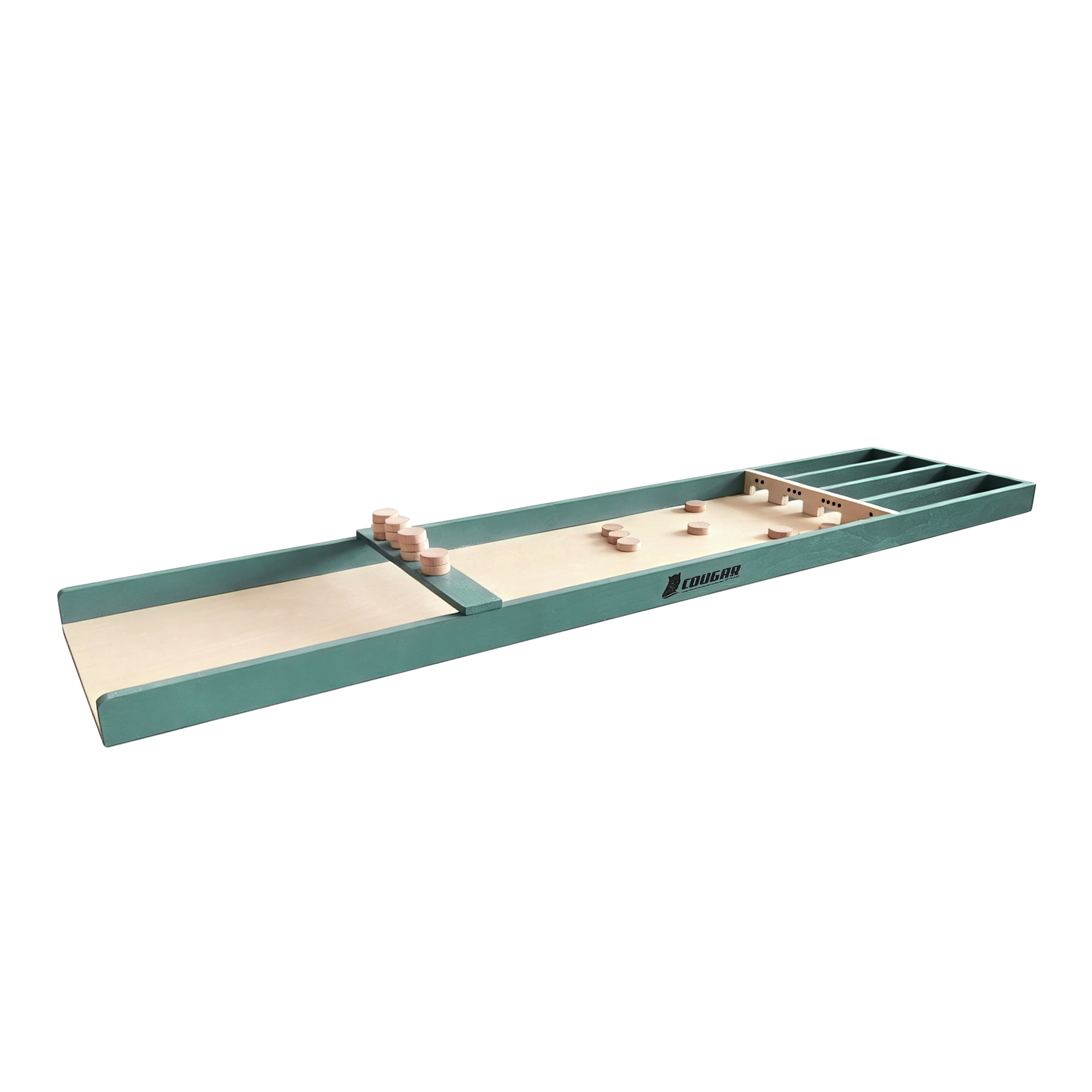 Cougar Dutch Shuffleboard Mini 120 cm Natural/green