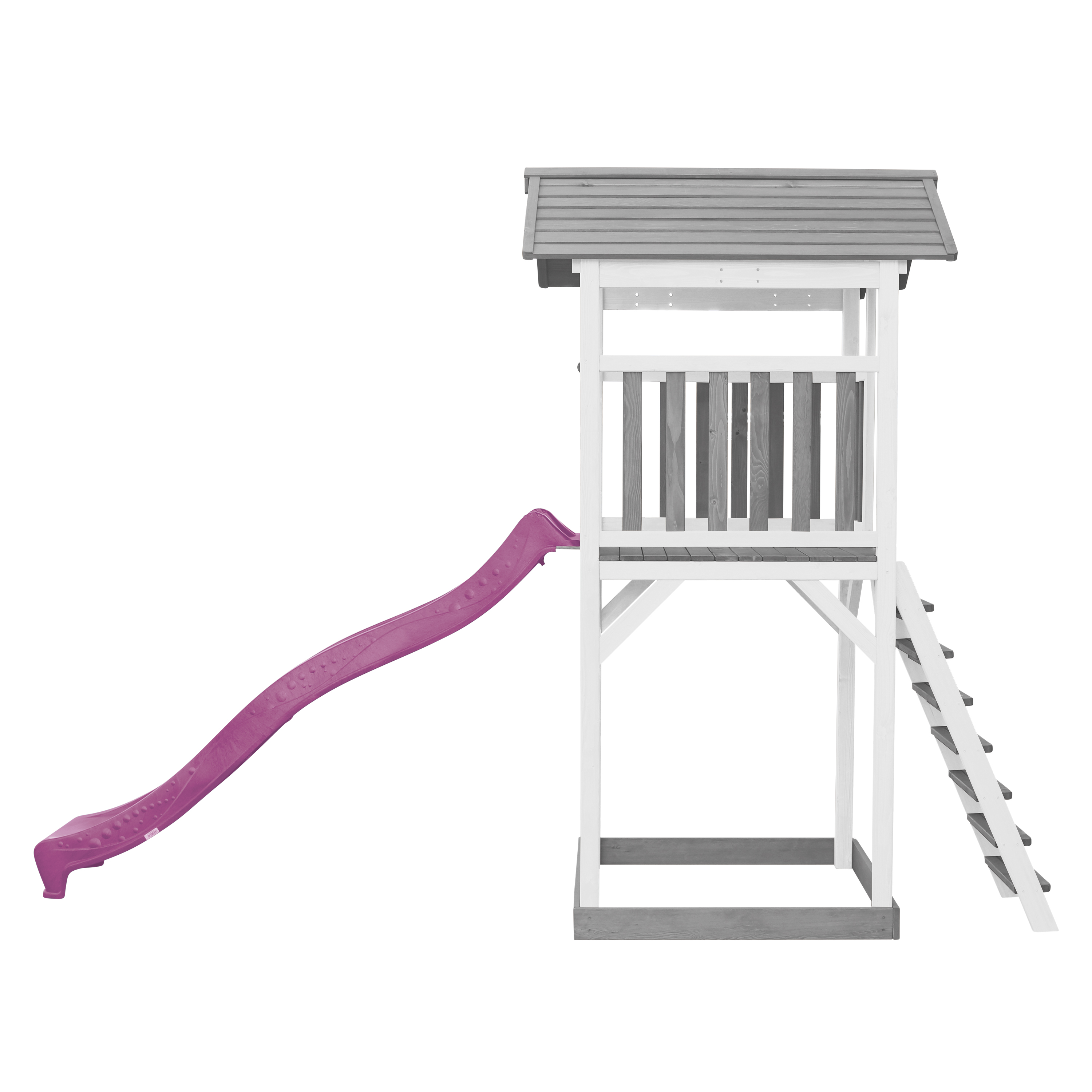 AXI Beach Tower Grey/White - Purple Slide