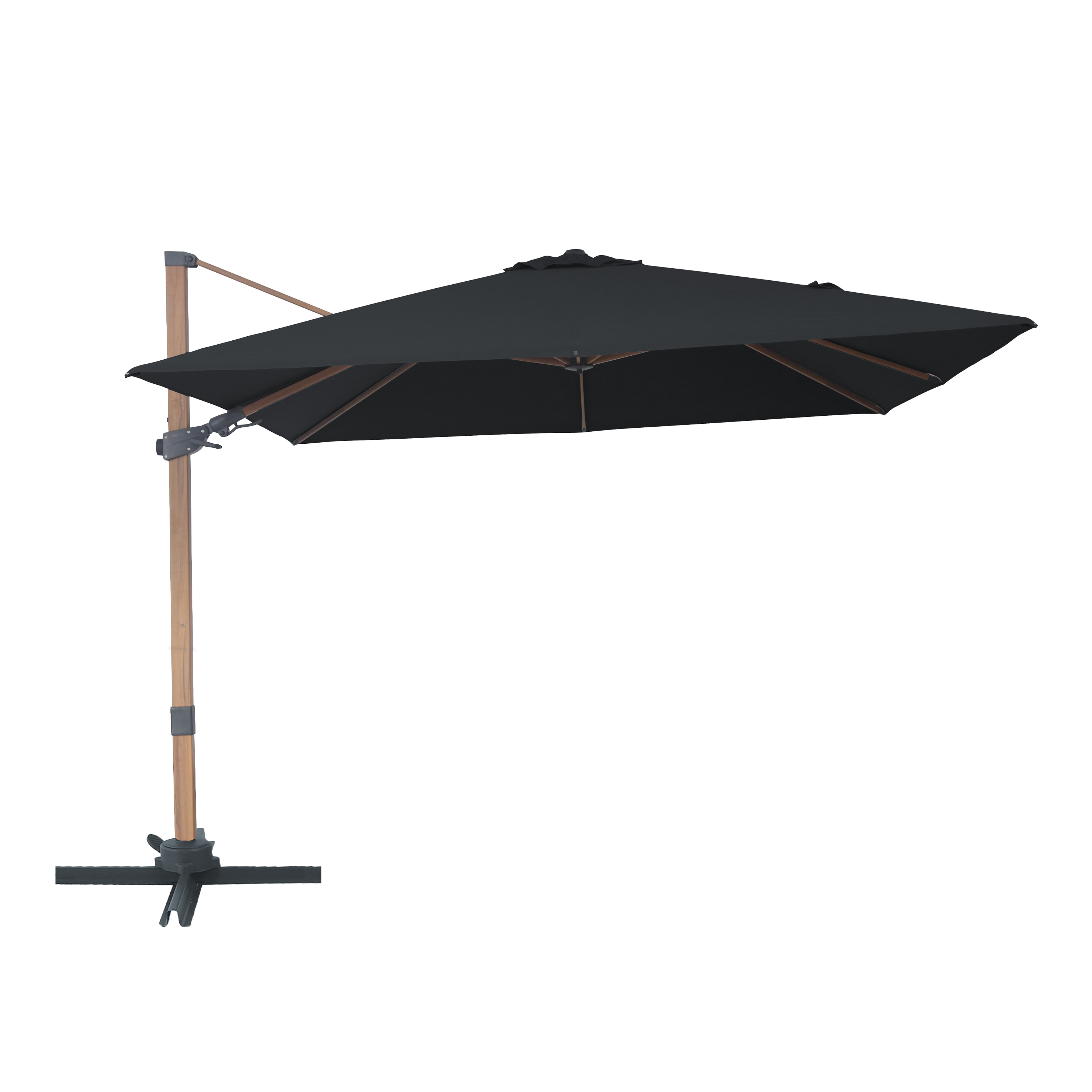 AXI Alina Cantilever Parasol 300x300cm Wood-look/Grey