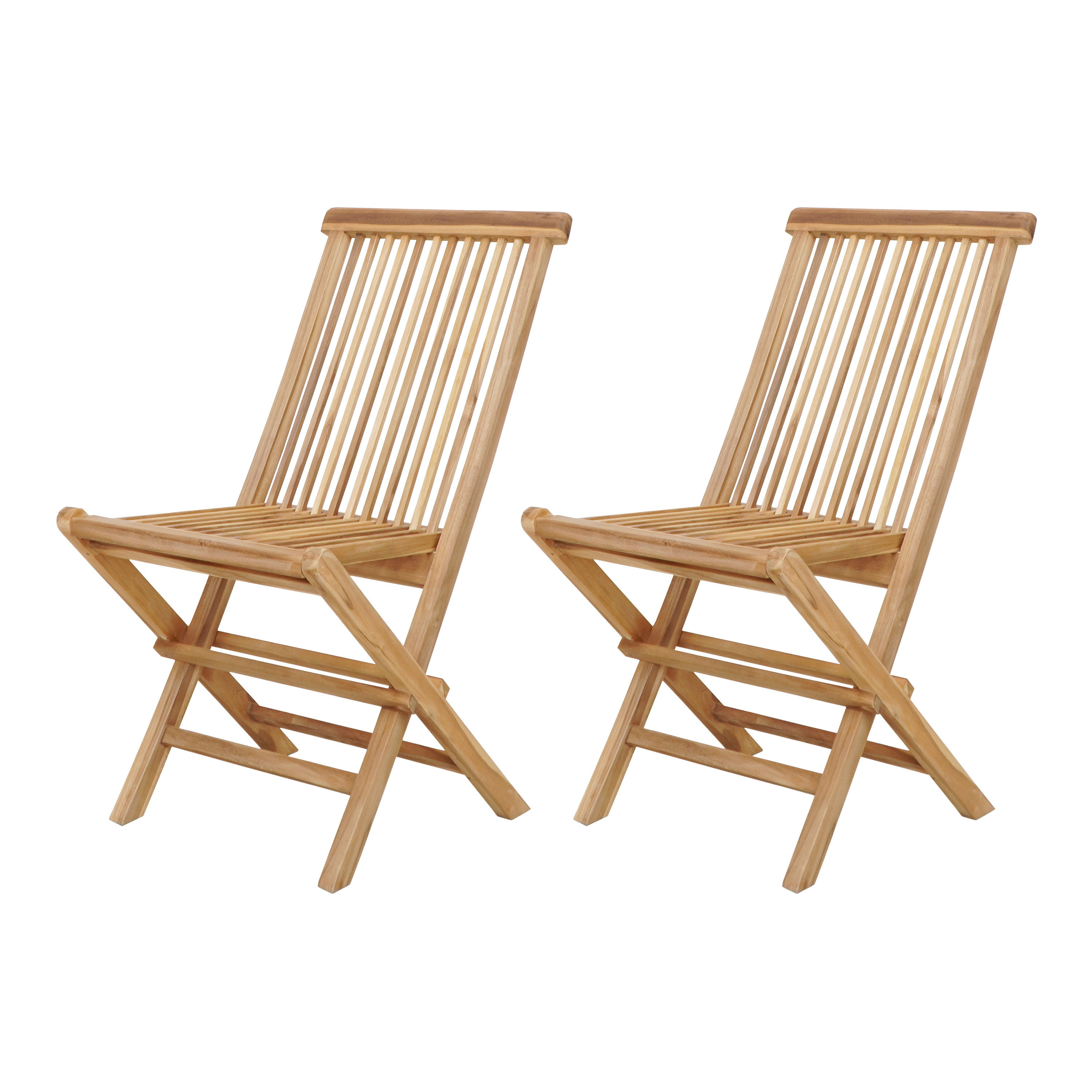 AXI Jules Stole Teak sammenklappelige Brune – Sæt med 2 stk.