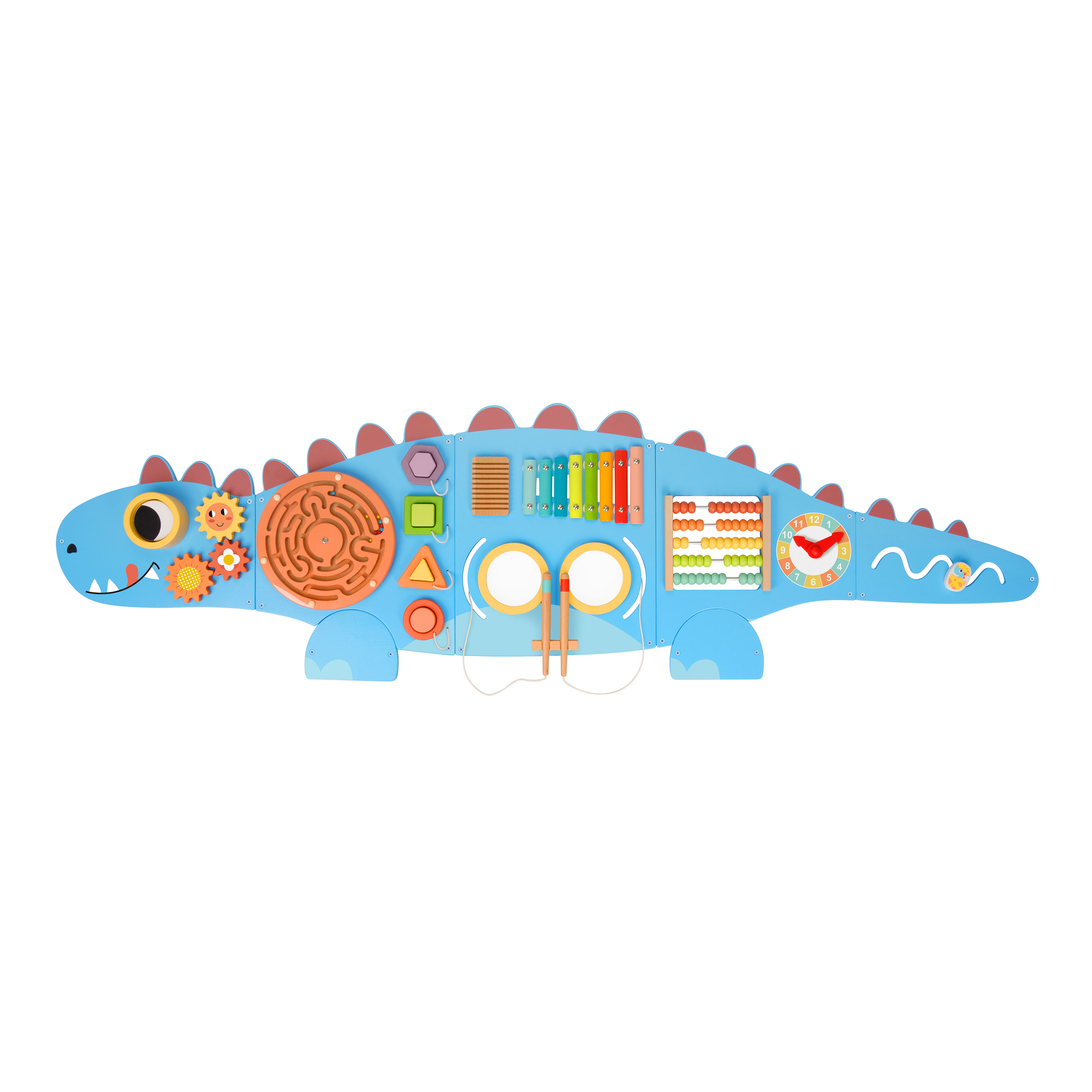 Tooky Toy Træaktivitetspanel Dinosaur