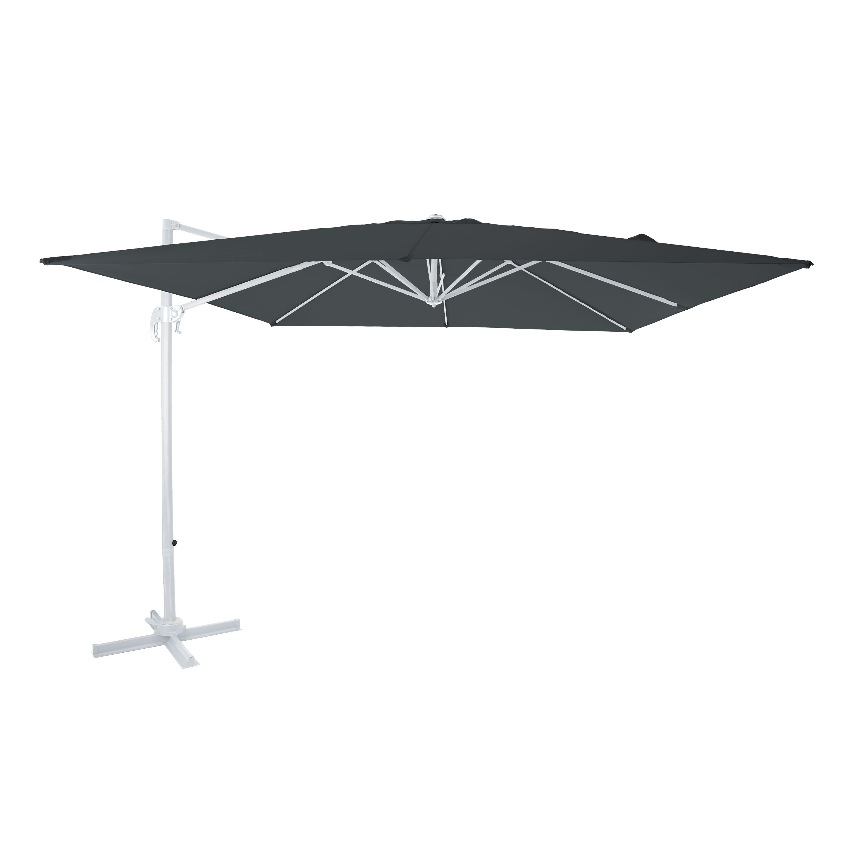 AXI Nima Zweefparasol 300x300 Wit/grijs 